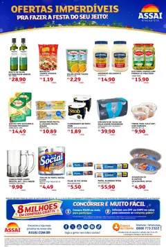 Encarte Assaí Atacadista - MS - Pré-Visualização do folheto da loja Assaí Atacadista, válido de 11.12.2025 | Página: 2 | Produtos: filme de PVC, Azeitonas, Rolo, Base