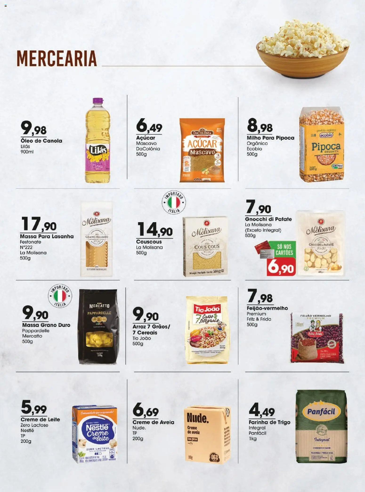 Zaffari Folheto - válido de 04.11.2025 | Página: 4 | Produtos: Feijão, Farinha de trigo, Arroz, Massa