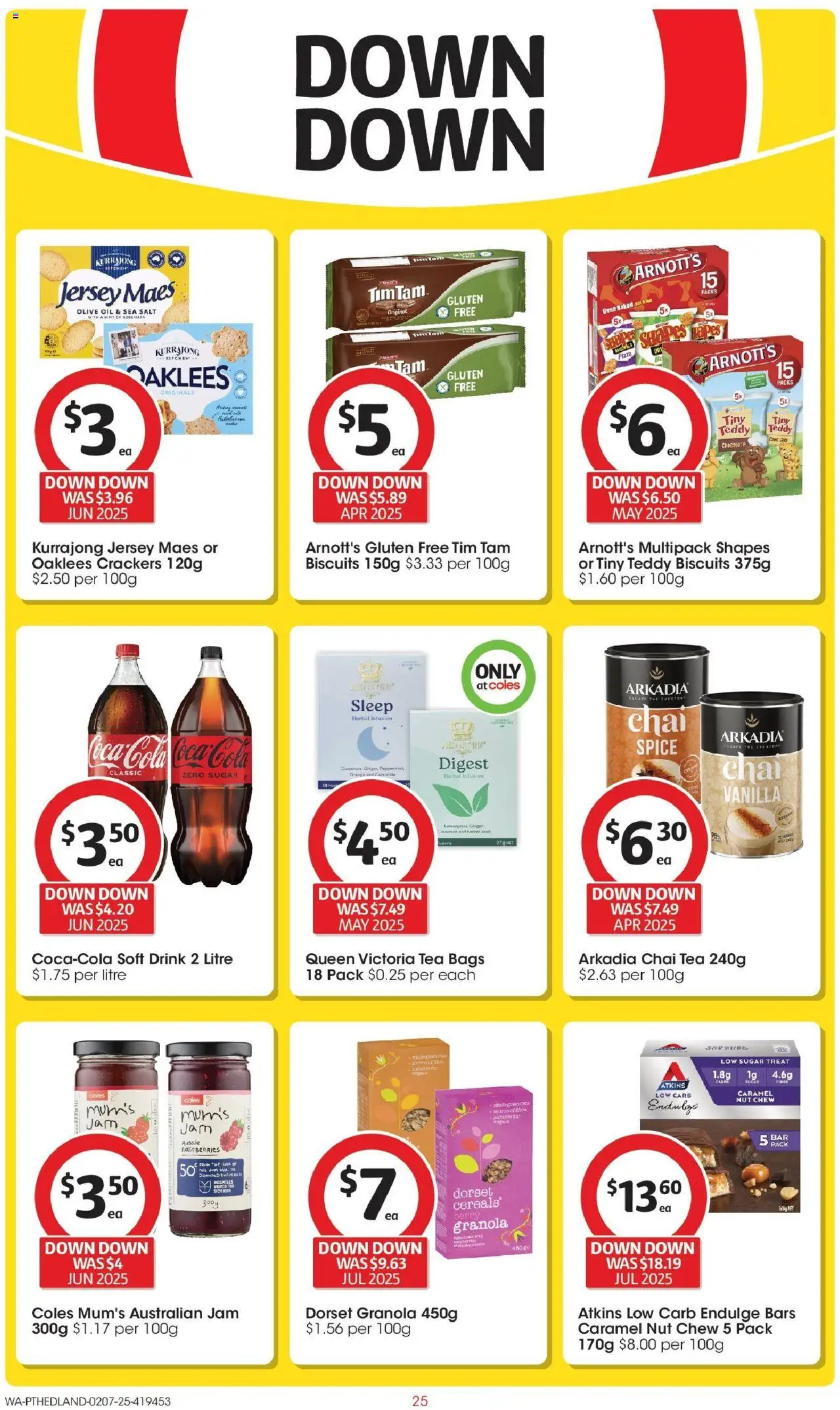 Coles catalogue - valid from 02.07.2025 | Page: 25 | Products: Jersey, Crackers, Oil, Chocolate