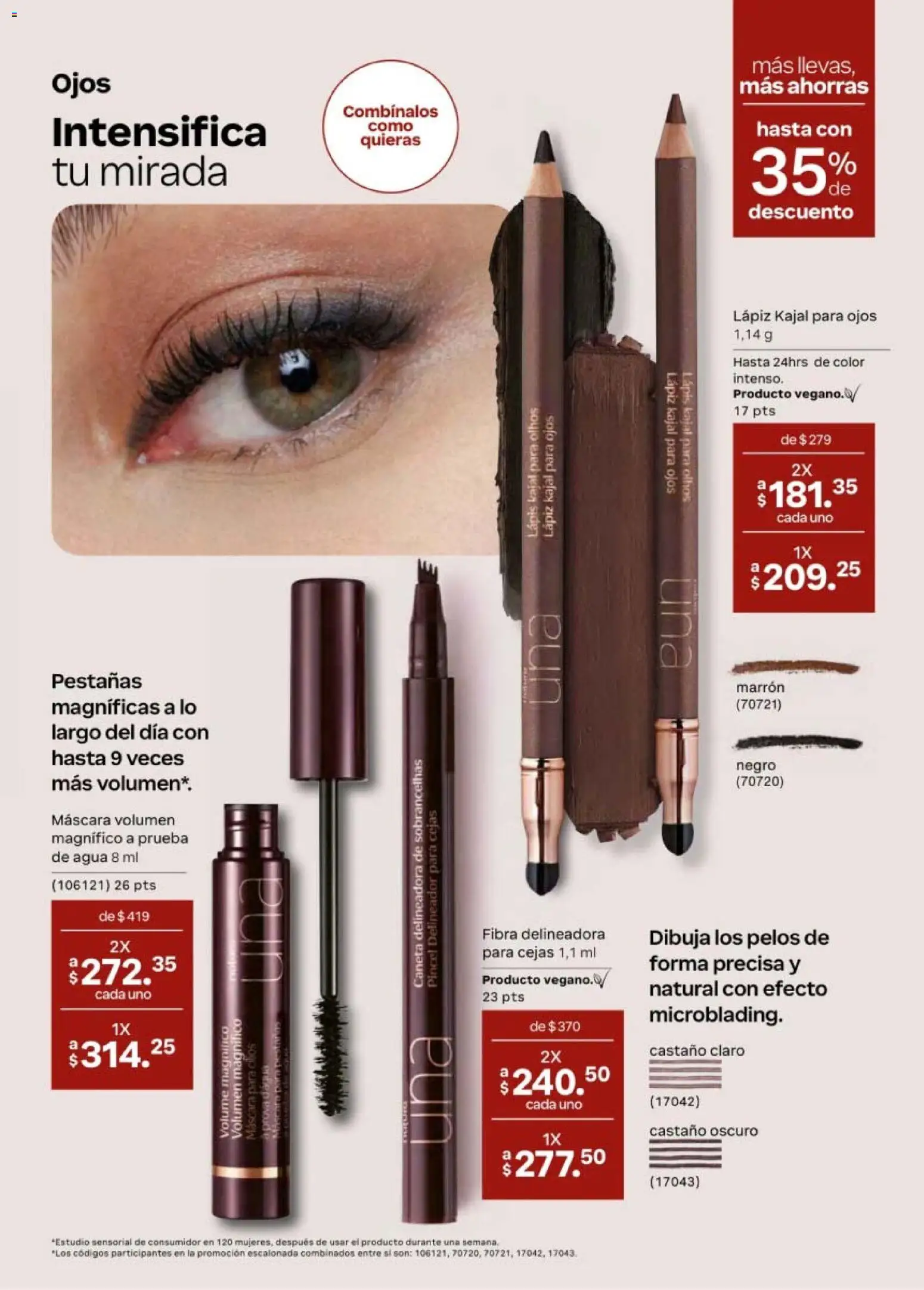 Nuevas ofertas de Natura válidas en toda la República Mexicana desde el 24.04.2026. ¡Encuentra las mejores ofertas en Natura campaña 7 2026! | Página: 60 | Productos: Pincel, Máscara, Agua, Delineador