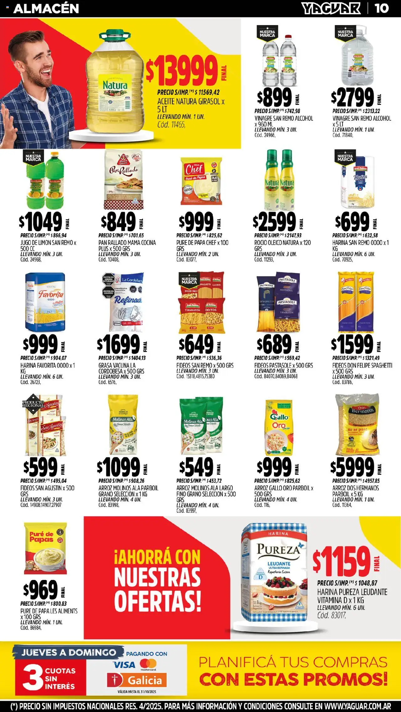 Yaguar - Mendoza │ válido desde el 13.10.2025 | Página: 9 | Productos: Cocina, Papa, Jugo, Pan rallado