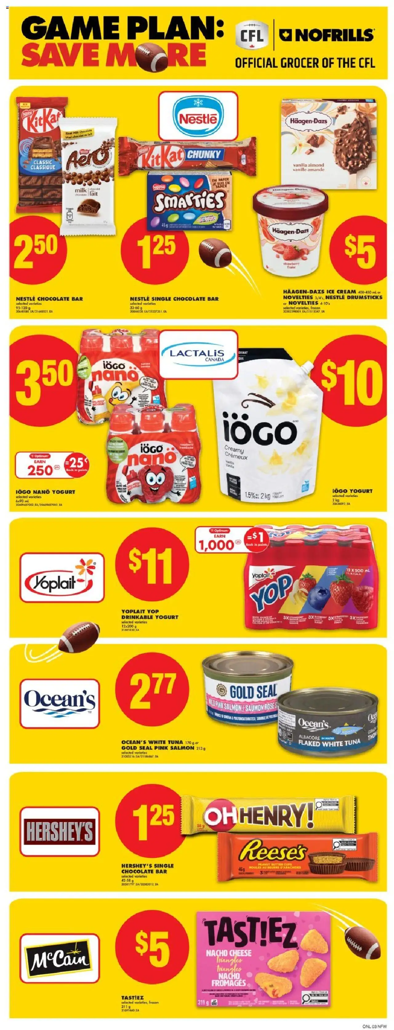 No Frills flyer valid from 16.10.2025 | Page: 8 | Products: Cream, Game, Cheese, Chocolate