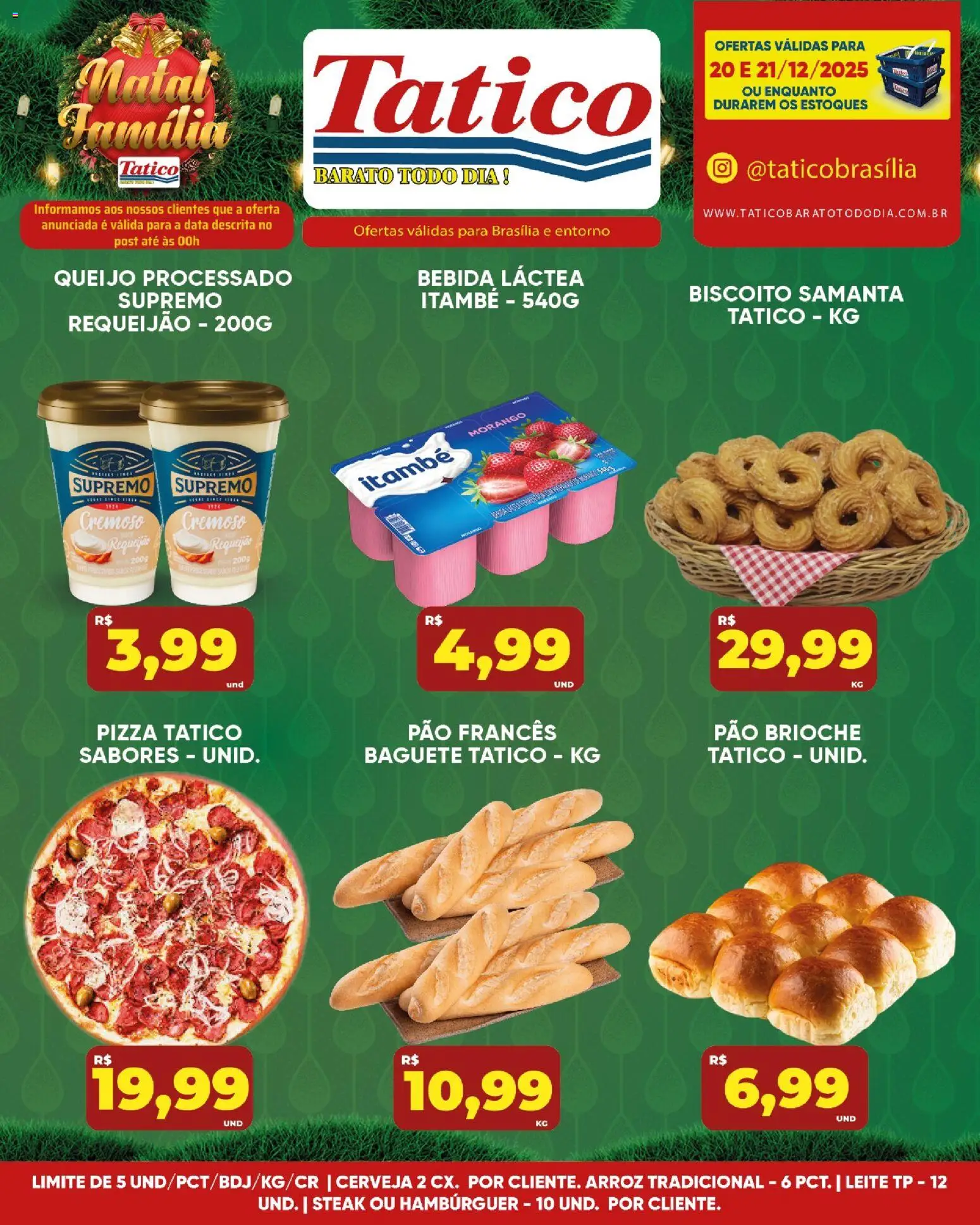 Tatico Folheto - válido de 20.12.2025 | Página: 10 | Produtos: Leite, Pizza, Bebida, Requeijão