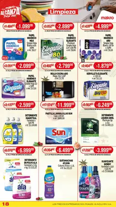 Vista previa Makro ofertas válido desde el 04.11.2025 | Página: 18 | Productos: Caja, Quitamanchas, Detergente, Suavizante