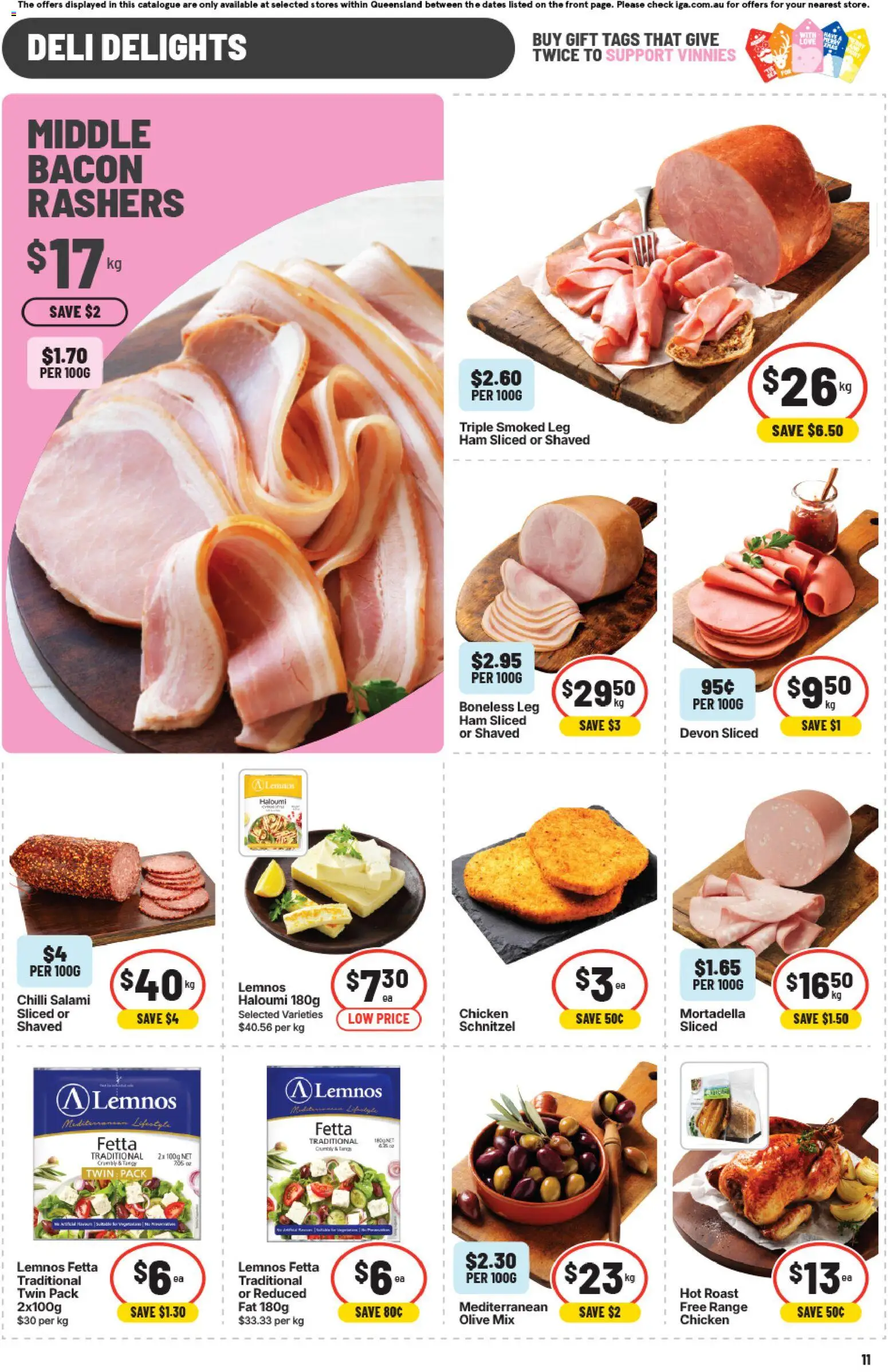 IGA catalogue - valid from 12.11.2025 | Page: 14 | Products: Bacon, Salami, Chicken, Chilli