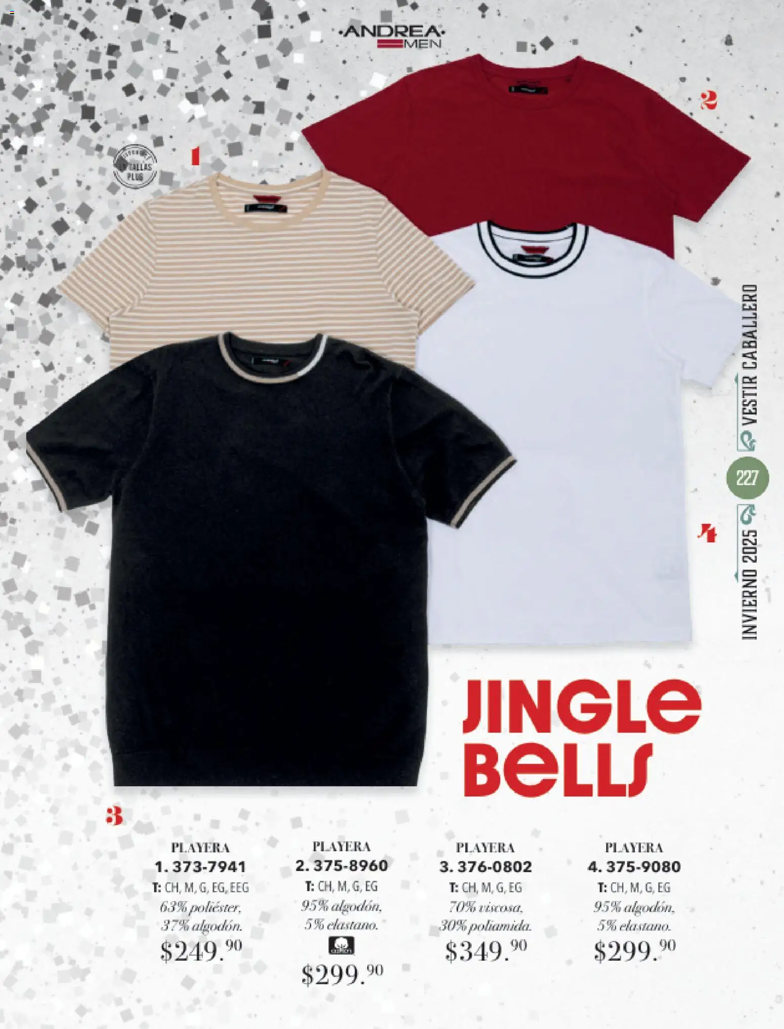 Nuevas ofertas de Andrea válidas en toda la República Mexicana desde el 26.11.2025. ¡Encuentra las mejores ofertas en Andrea catálogo Invierno! | Página: 227 | Productos: Playera