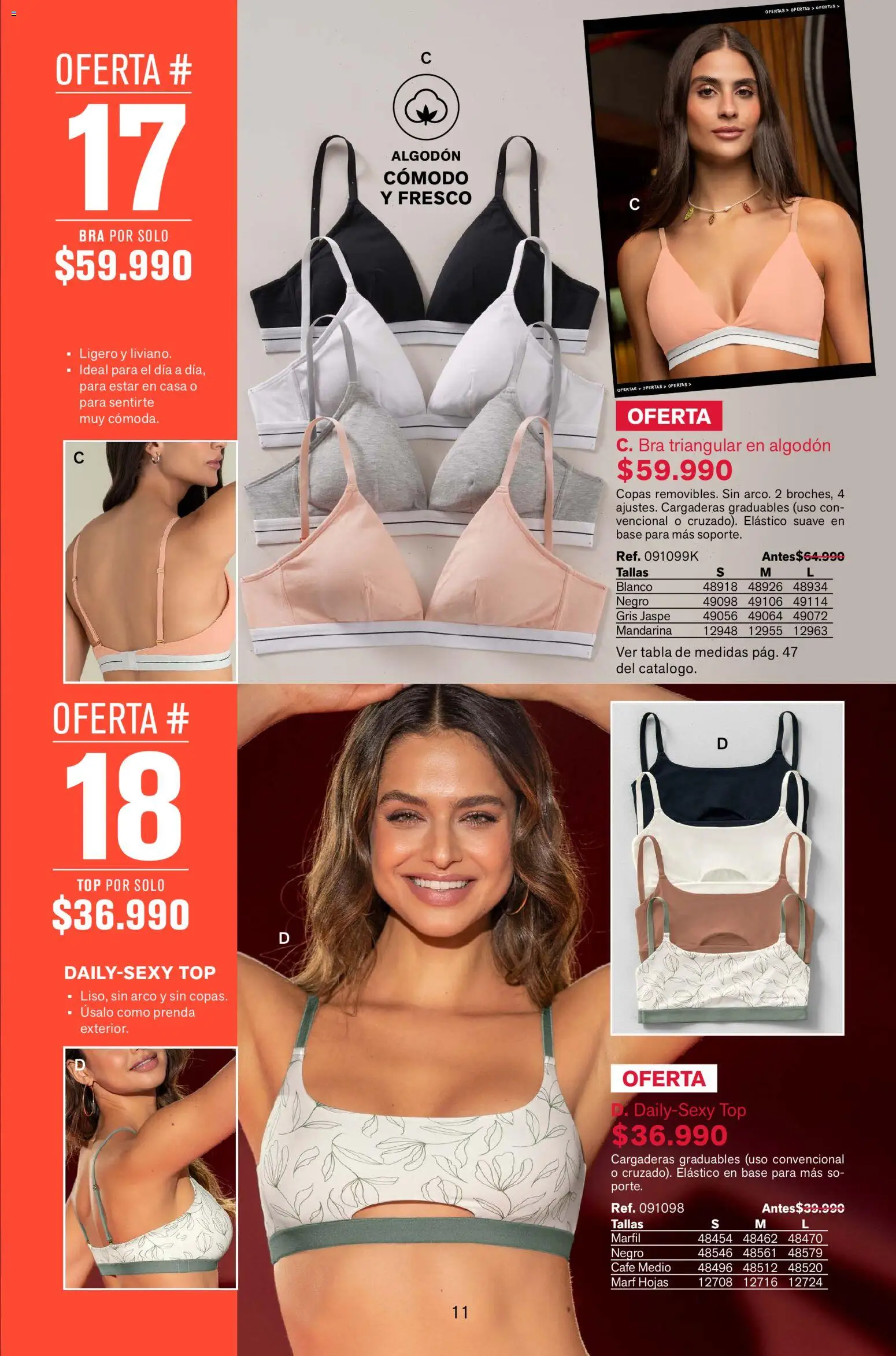 Leonisa revista - valida desde el 02.01.2026 | Página: 11 | Productos: Algodón, Top, Café