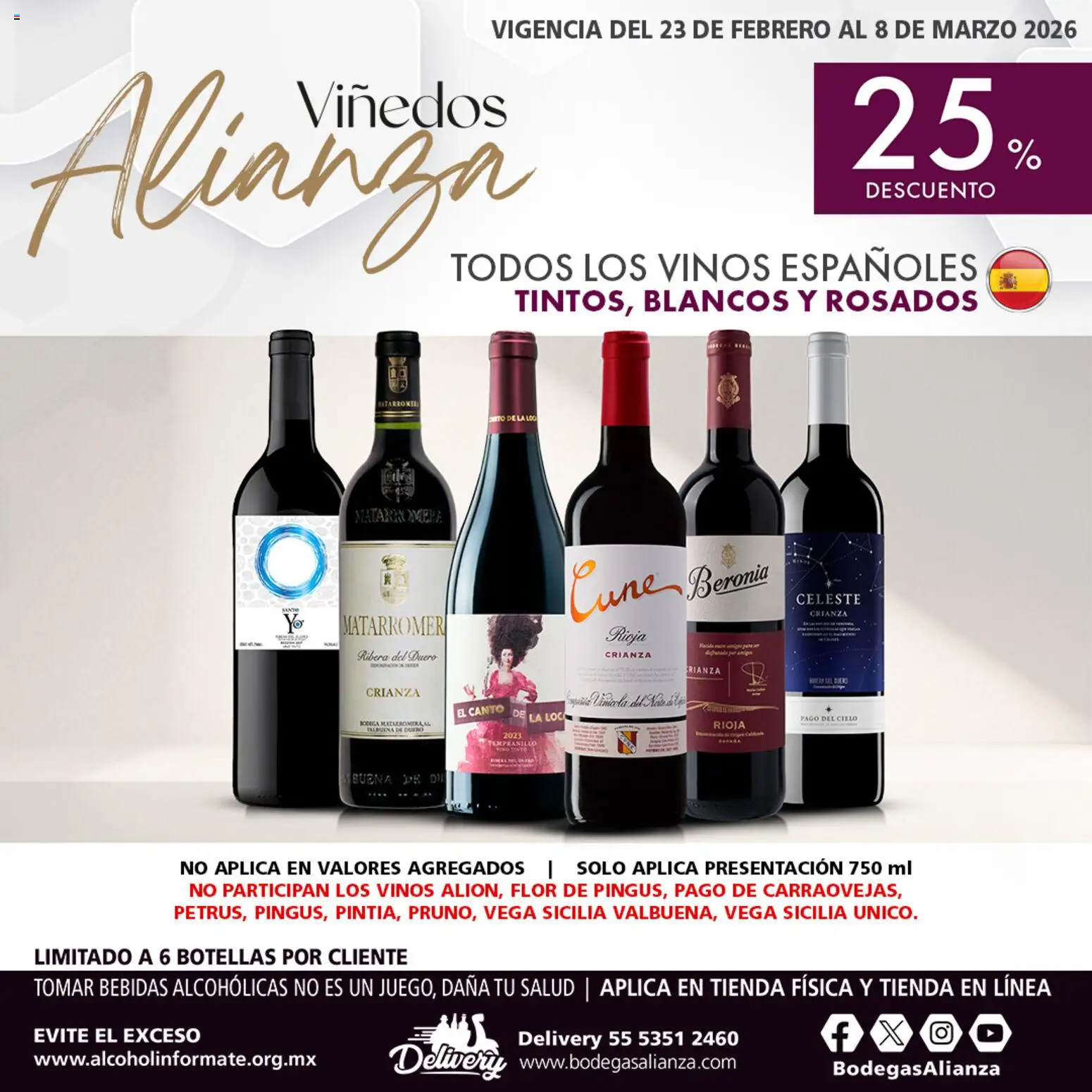 Nuevas ofertas de Bodegas Alianza válidas en toda la República Mexicana desde el 23.02.2026. ¡Encuentra las mejores ofertas en Bodegas Alianza catálogo Viñedos Alianza! | Página: 2