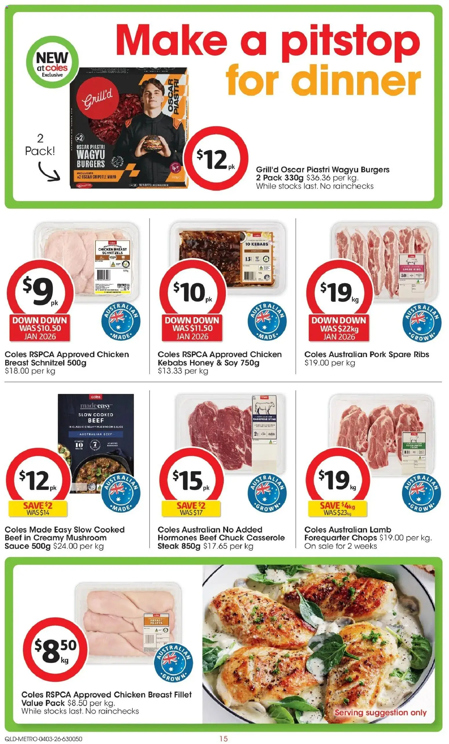 Coles catalogue - valid from 04.03.2026 | Page: 15 | Products: Honey, Pork, Lamb, Steak