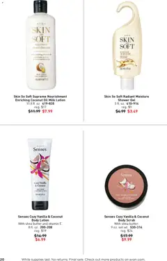 Preview of Avon weekly ads valid from 03.12.2025 | Page: 20 | Products: Vitamin, Coconut Oil, Butter, Oil