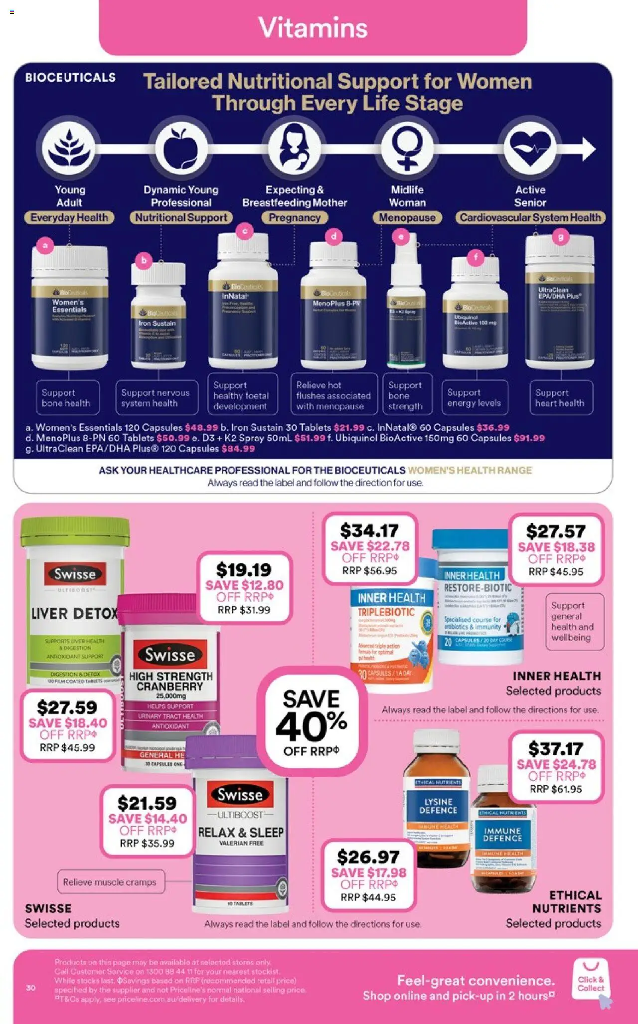 Priceline Pharmacy catalogue - valid from 25.09.2025 | Page: 30 | Products: Nutrients, Iron, Tablets
