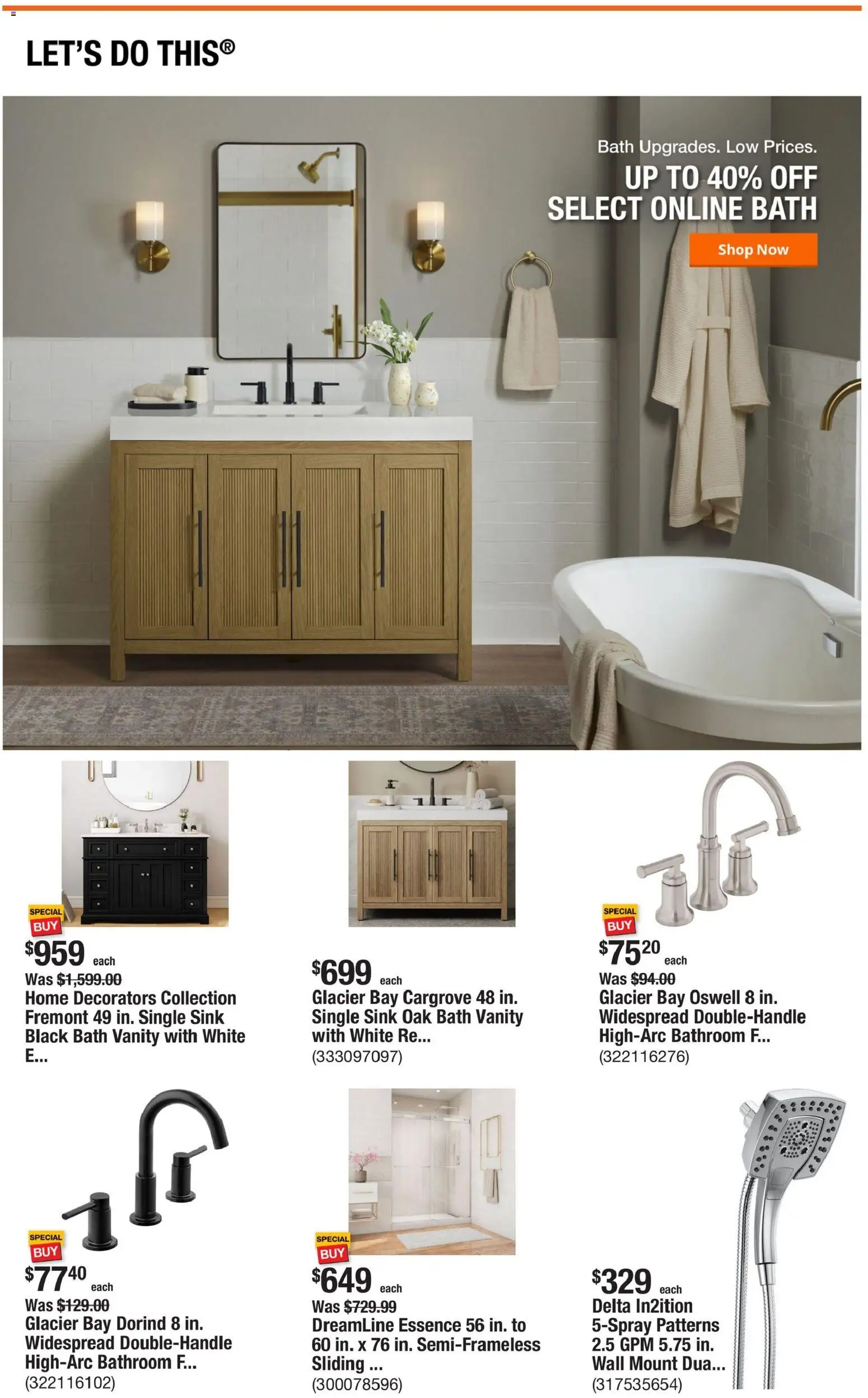 Home Depot Weekly Ad - OH - valid from 19.02.2026 | Page: 3 | Products: Bath