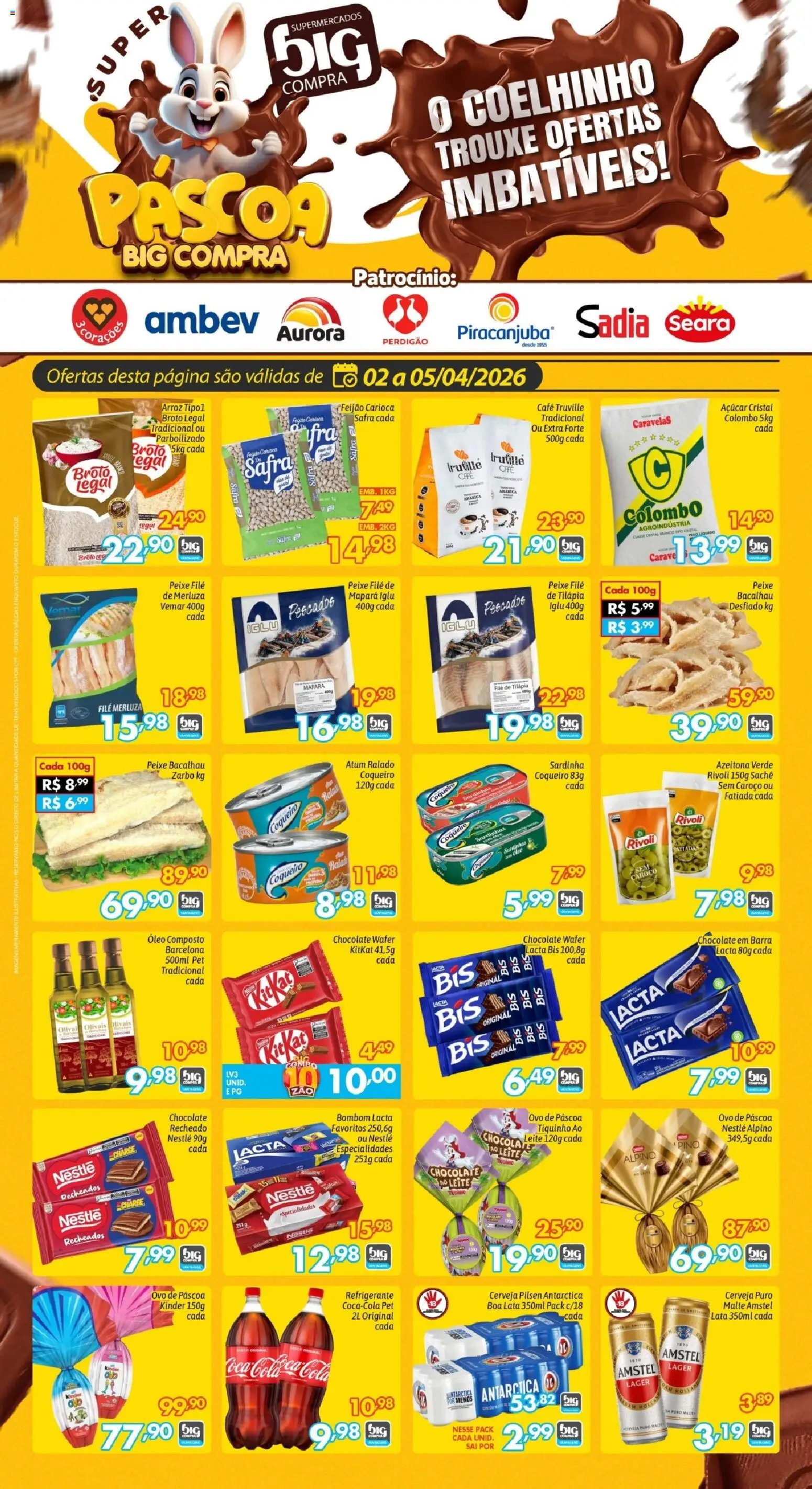 Big Compra Folheto - válido de 02.04.2026 | Página: 1 | Produtos: Feijão, Óleo, Arroz, Sardinha