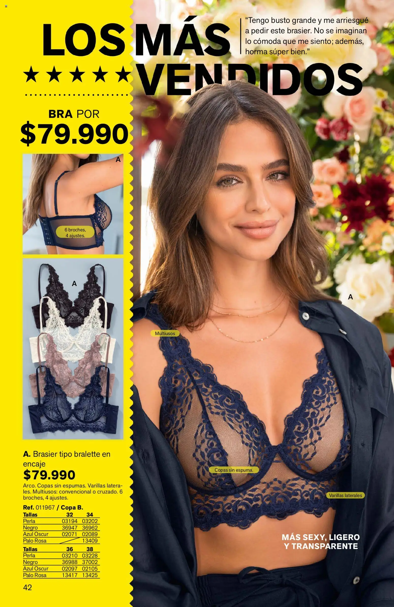 Leonisa revista - valida desde el 03.04.2026 | Página: 42 | Productos: Espuma, Brasier, Cómoda