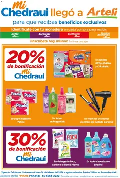 Vista previa de Arteli folleto MiChedraui, nuevo folleto de la tienda, válido en México a partir del 13.02.2026