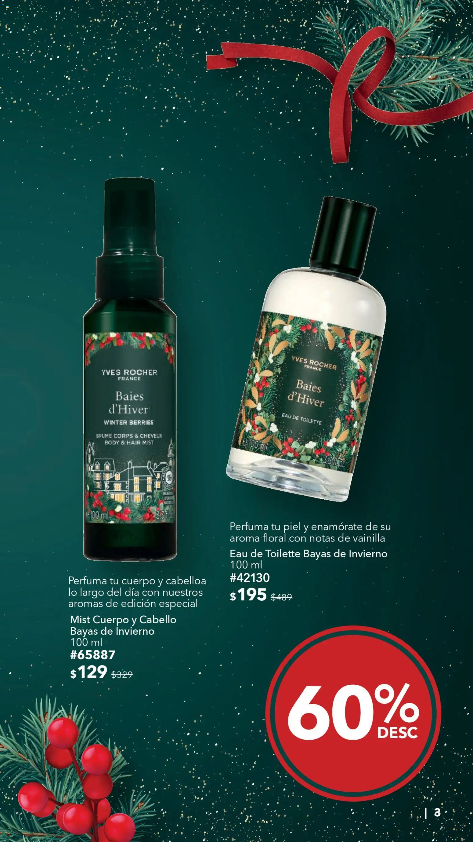 Nuevas ofertas de Yves Rocher válidas en toda la República Mexicana desde el 23.12.2025. ¡Encuentra las mejores ofertas en Yves Rocher catálogo La Magia de los Regalos Continúa! | Página: 3 | Productos: Body, Eau de toilette