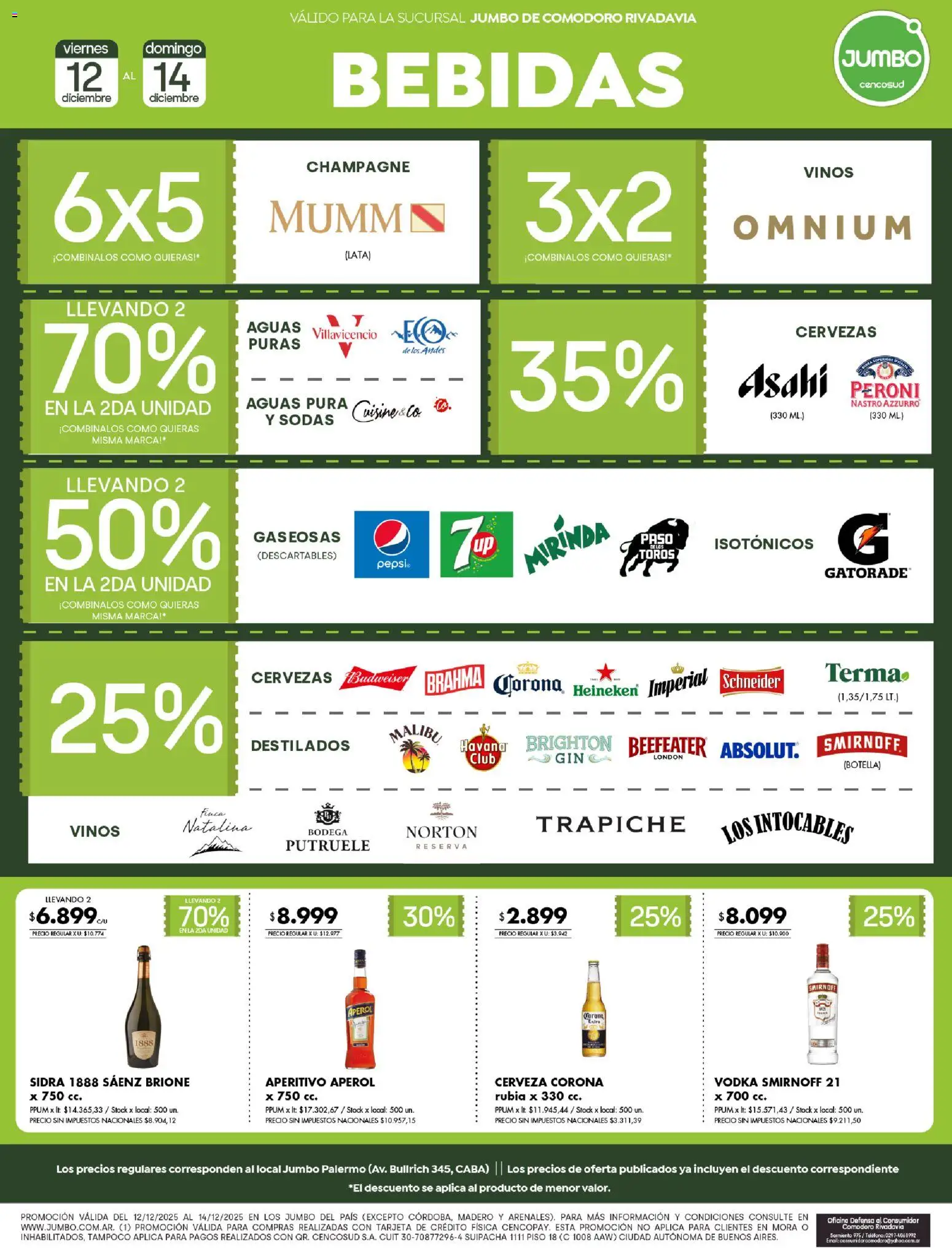 Jumbo - Ofertas  │ válido desde el 12.12.2025 | Página: 5 | Productos: Vodka, Teléfono, Champagne, Cerveza