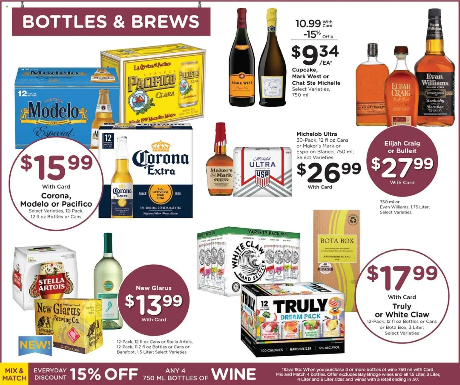 Pick ‘n Save Weekly Ad - valid from 11.02.2026 | Page: 12 | Products: Box, Wine, Bourbon, Whiskey