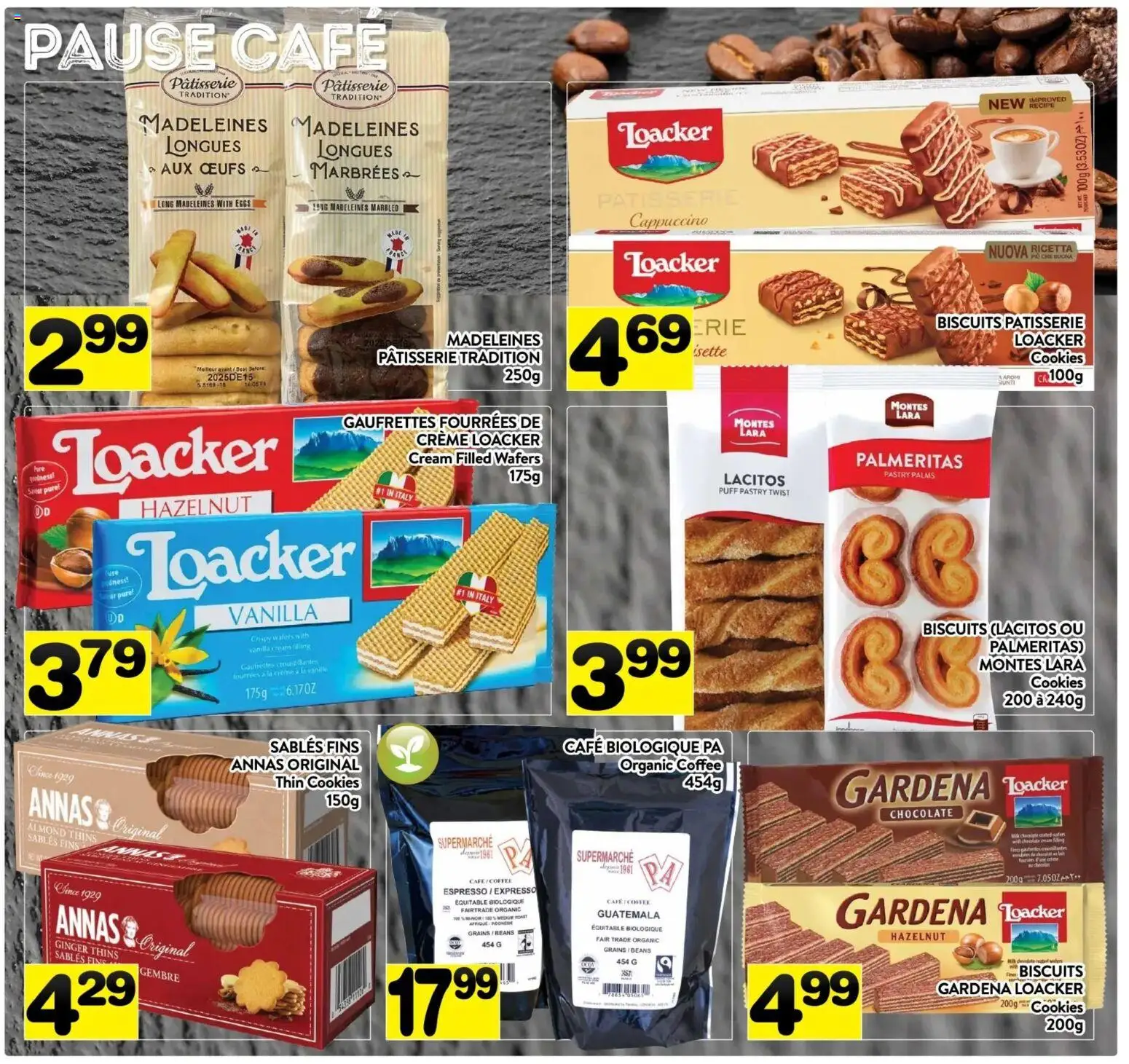 Pa Supermarché flyer valid from 03.11.2025 | Page: 8 | Products: Cream, Cookies, Coffee, Chocolate