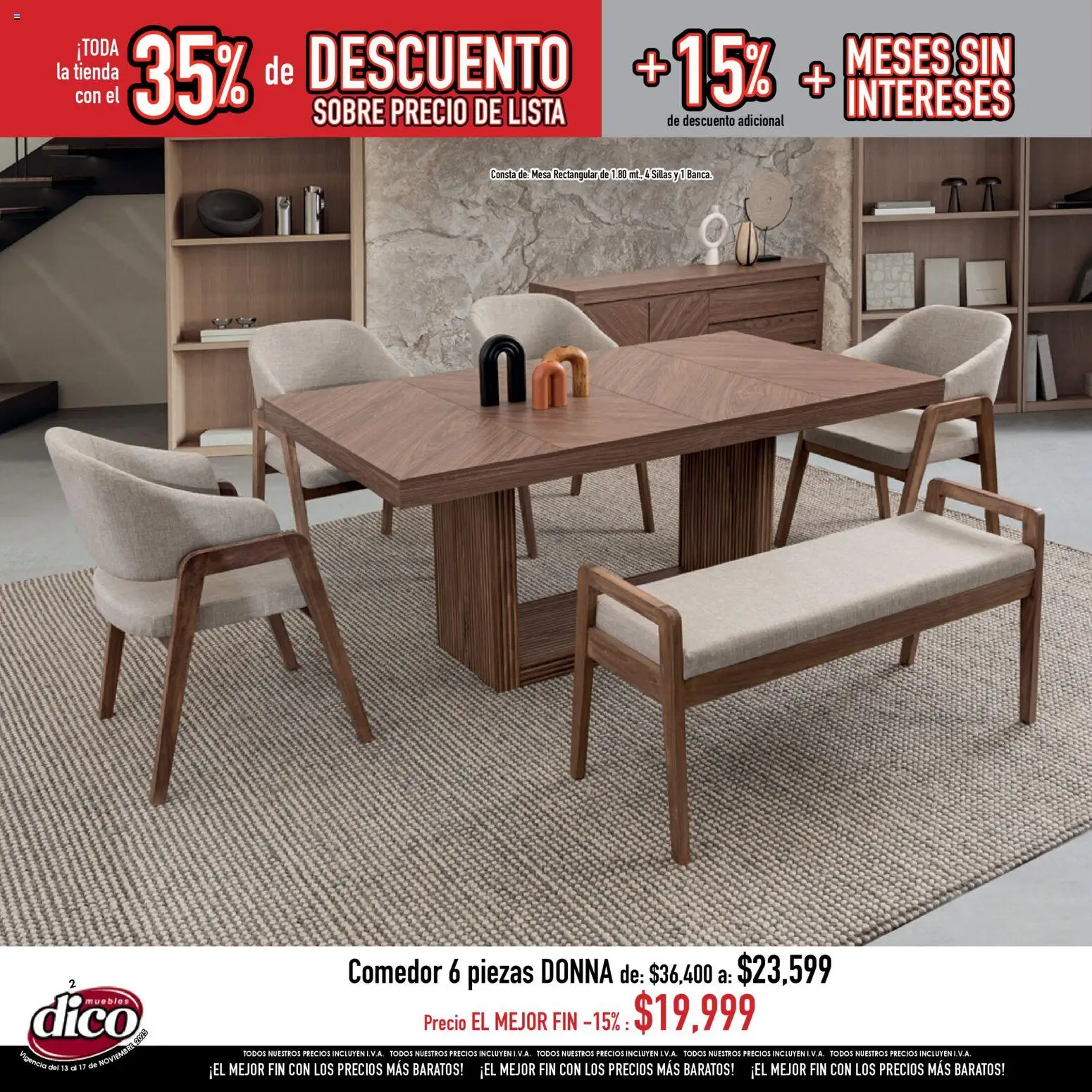 Nuevas ofertas de Muebles Dico válidas en toda la República Mexicana desde el 13.11.2025. ¡Encuentra las mejores ofertas en Muebles Dico Buen Fin ! | Página: 2
