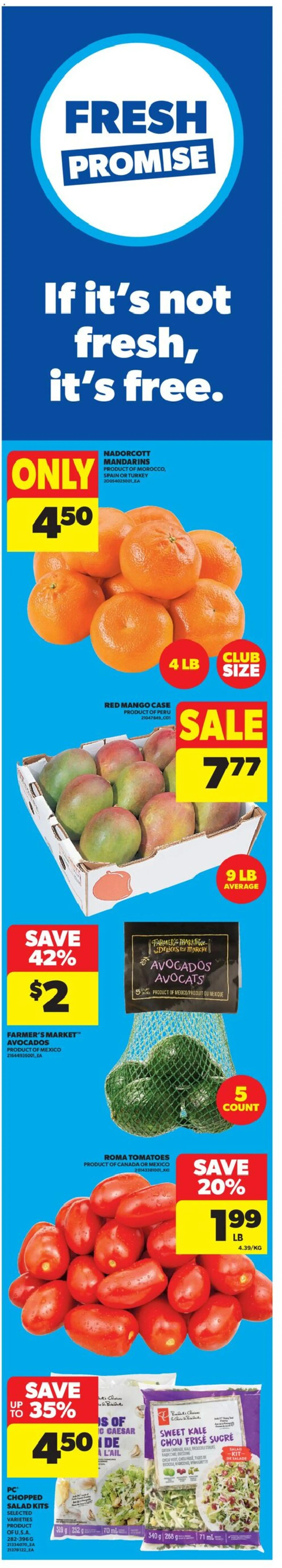 Real Canadian Superstore flyer valid from 22.01.2026 | Page: 1 | Products: Salad, Turkey, Tomatoes