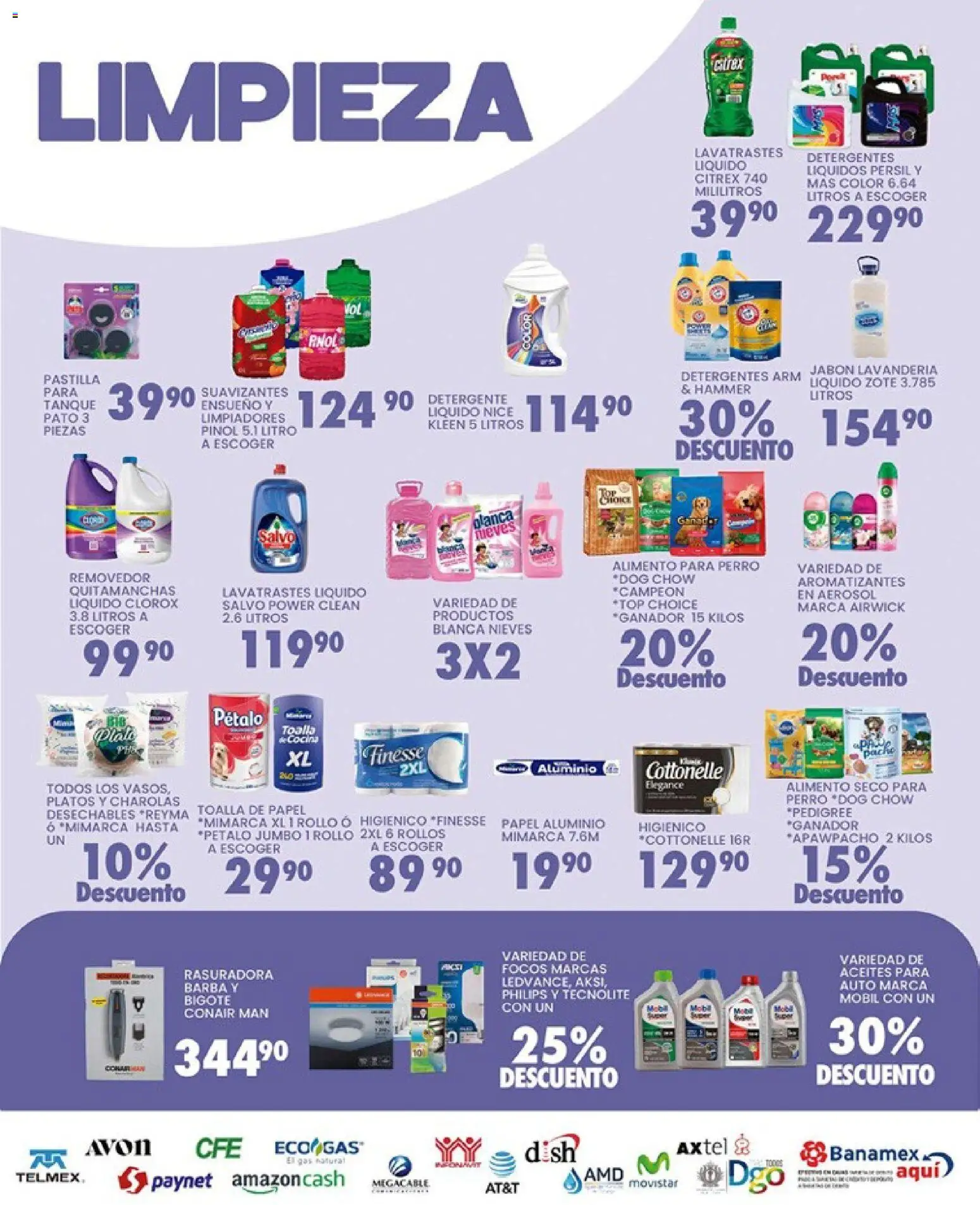 Nuevas ofertas de Alsuper válidas en toda la República Mexicana desde el 17.02.2026. ¡Encuentra las mejores ofertas en Alsuper folleto Durango! | Página: 5 | Productos: Detergente, Rasuradora, Vasos, Jabón