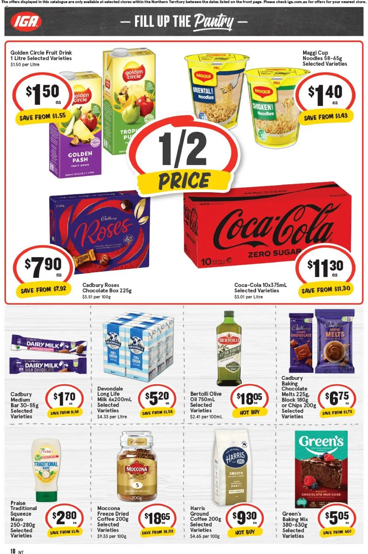IGA catalogue - valid from 08.10.2025 | Page: 10 | Products: Box, Chicken, Olive oil, Sugar