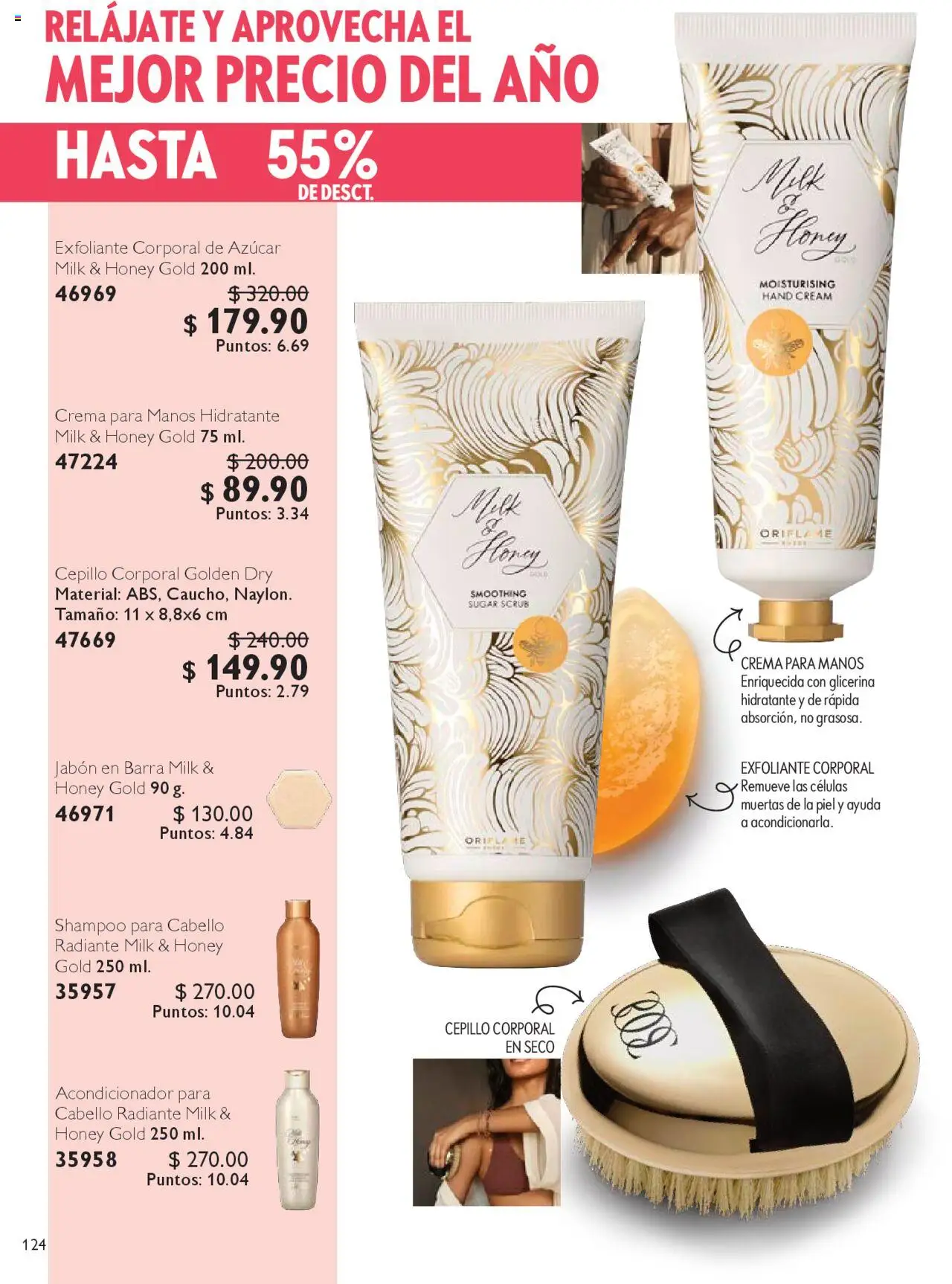 Nuevas ofertas de Oriflame válidas en toda la República Mexicana desde el 04.10.2025. ¡Encuentra las mejores ofertas en Oriflame - Campaña 14 2025! | Página: 124 | Productos: Cepillo, Exfoliante corporal, Radiante, Jabón
