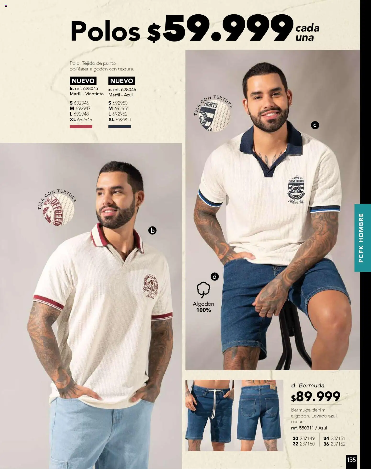 Pacifika revista - valida desde el 01.11.2025 | Página: 135 | Productos: Algodón, Bermuda