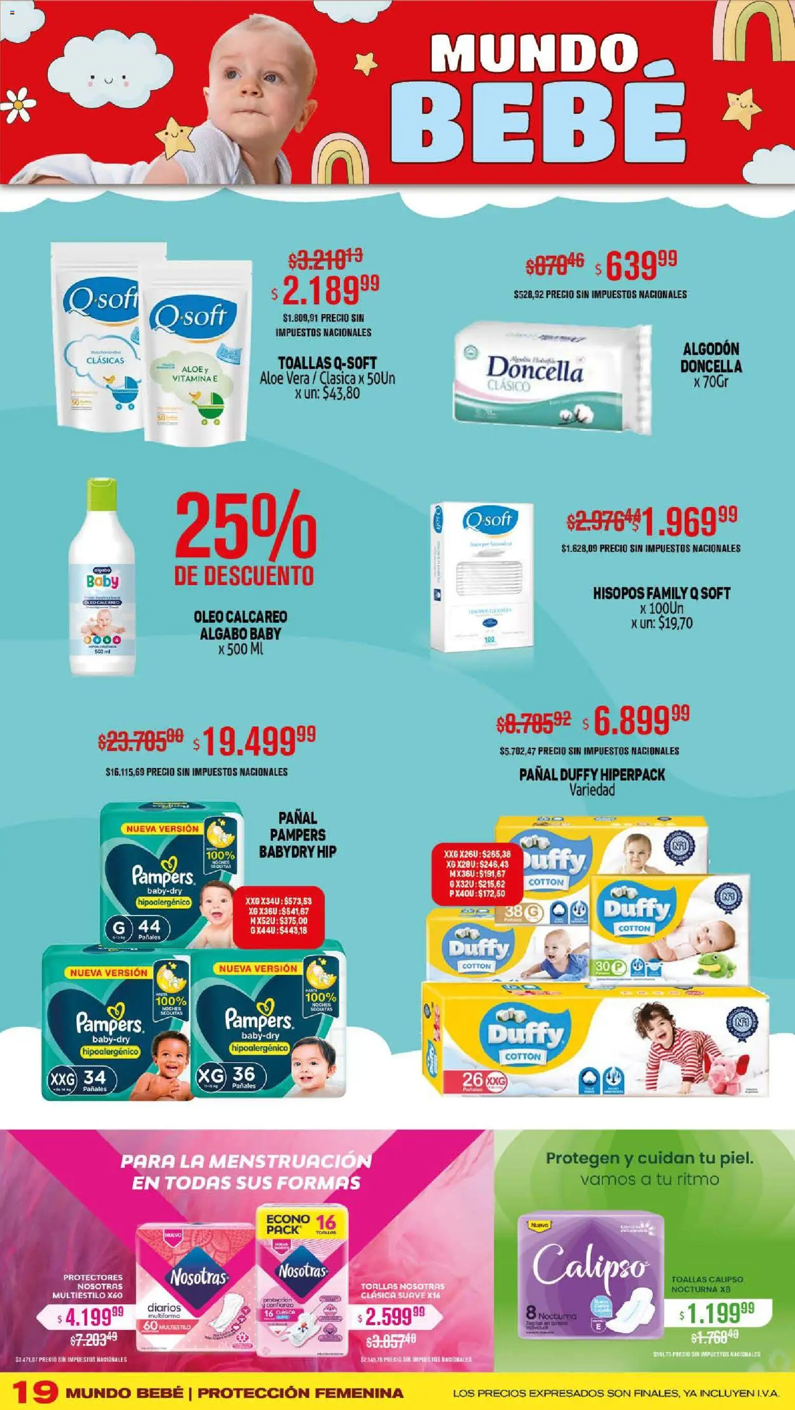 Makro ofertas │ válido desde el 13.11.2025 | Página: 19 | Productos: Algodón, Toallas, Huevo, Pañales