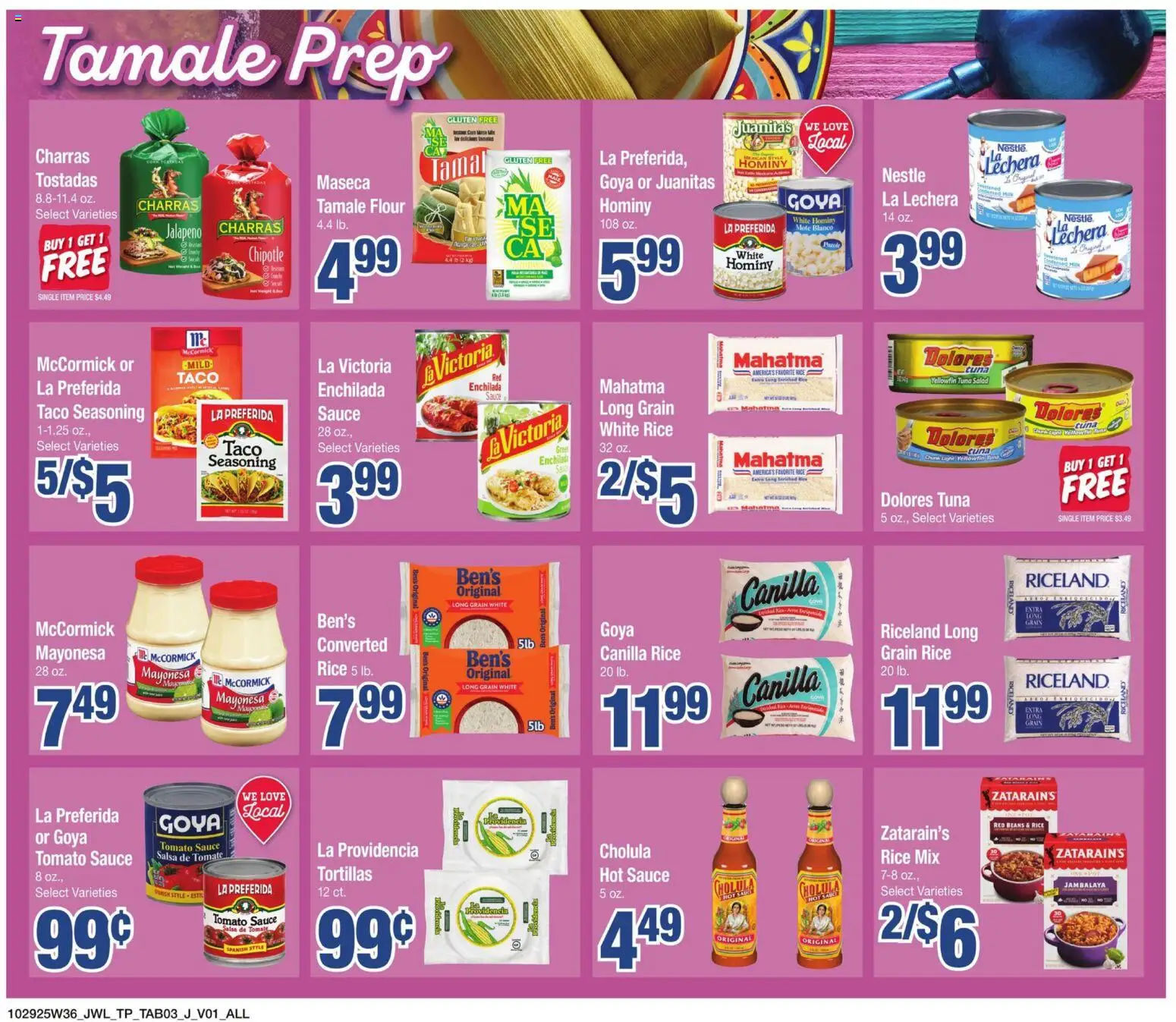 Jewel Osco Specialty Publication - valid from 29.10.2025 | Page: 3 | Products: Rice, Salad, Sauce