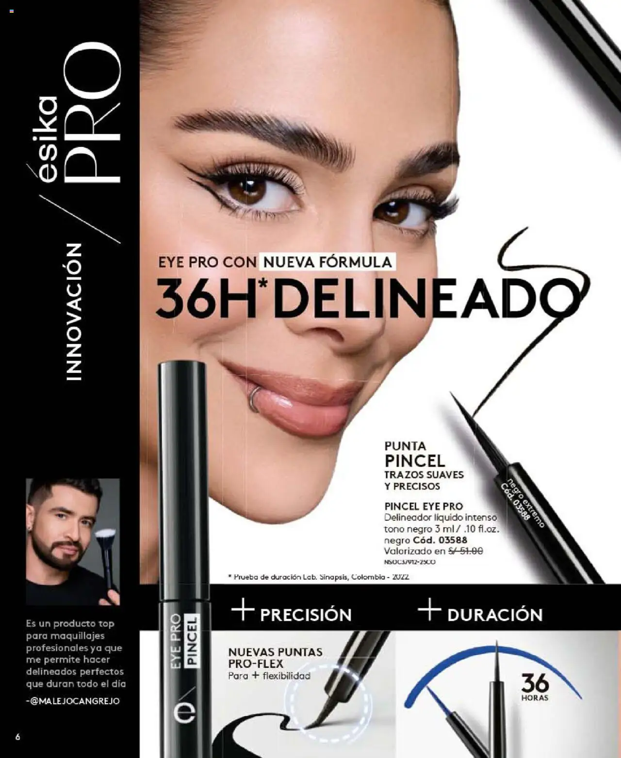 Catálogo Ésika válido desde 25.08.2025 | Página: 6 | Productos: Delineador, Pincel