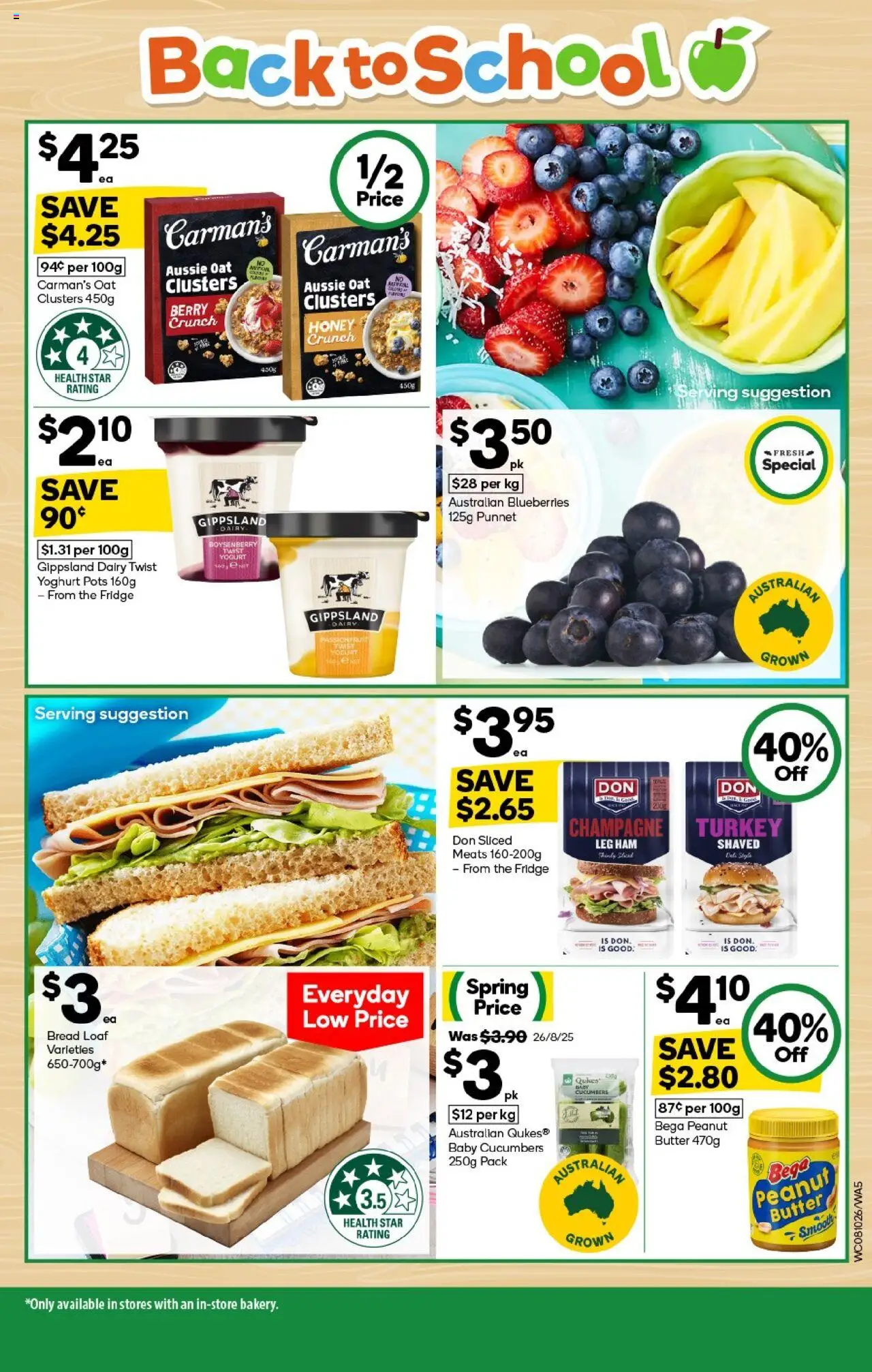 Woolworths catalogue - valid from 08.10.2025 | Page: 5 | Products: Bread, Passionfruit, Turkey, Fridge