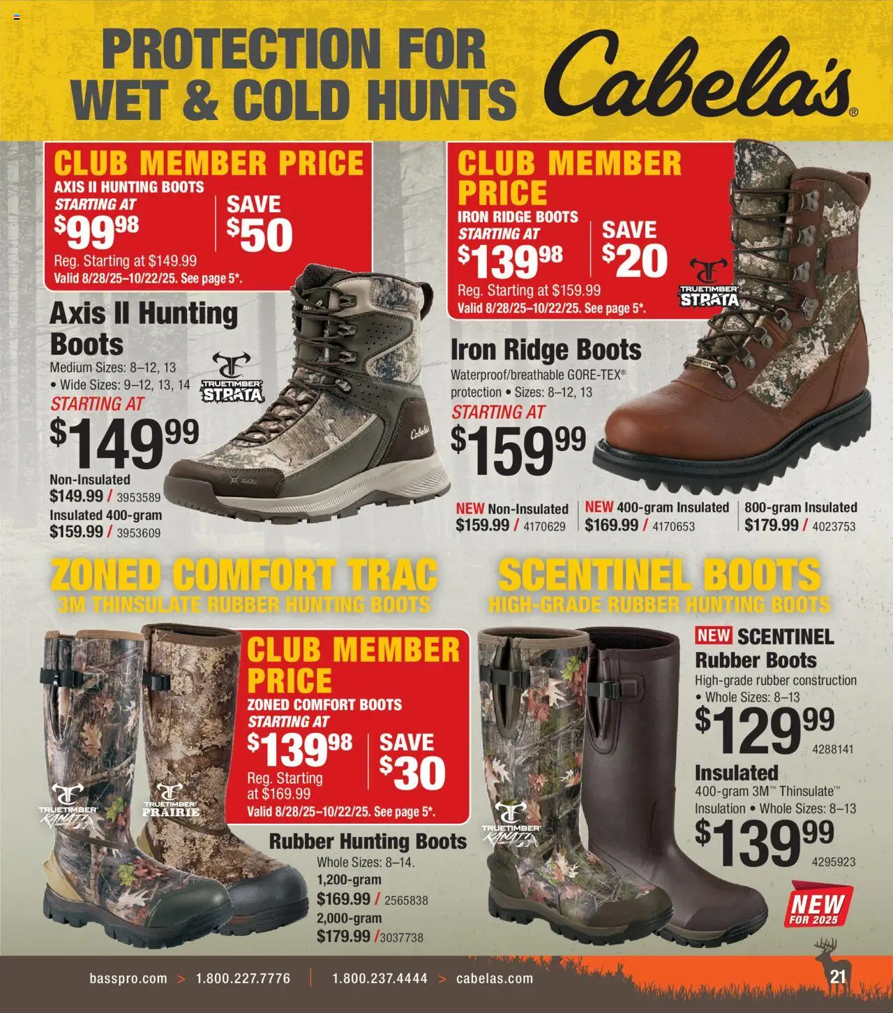 Cabela's Deer Hunting 25 - valid from 01.10.2025 | Page: 21 | Products: Ridge, Hunting Boots, Boots, Iron