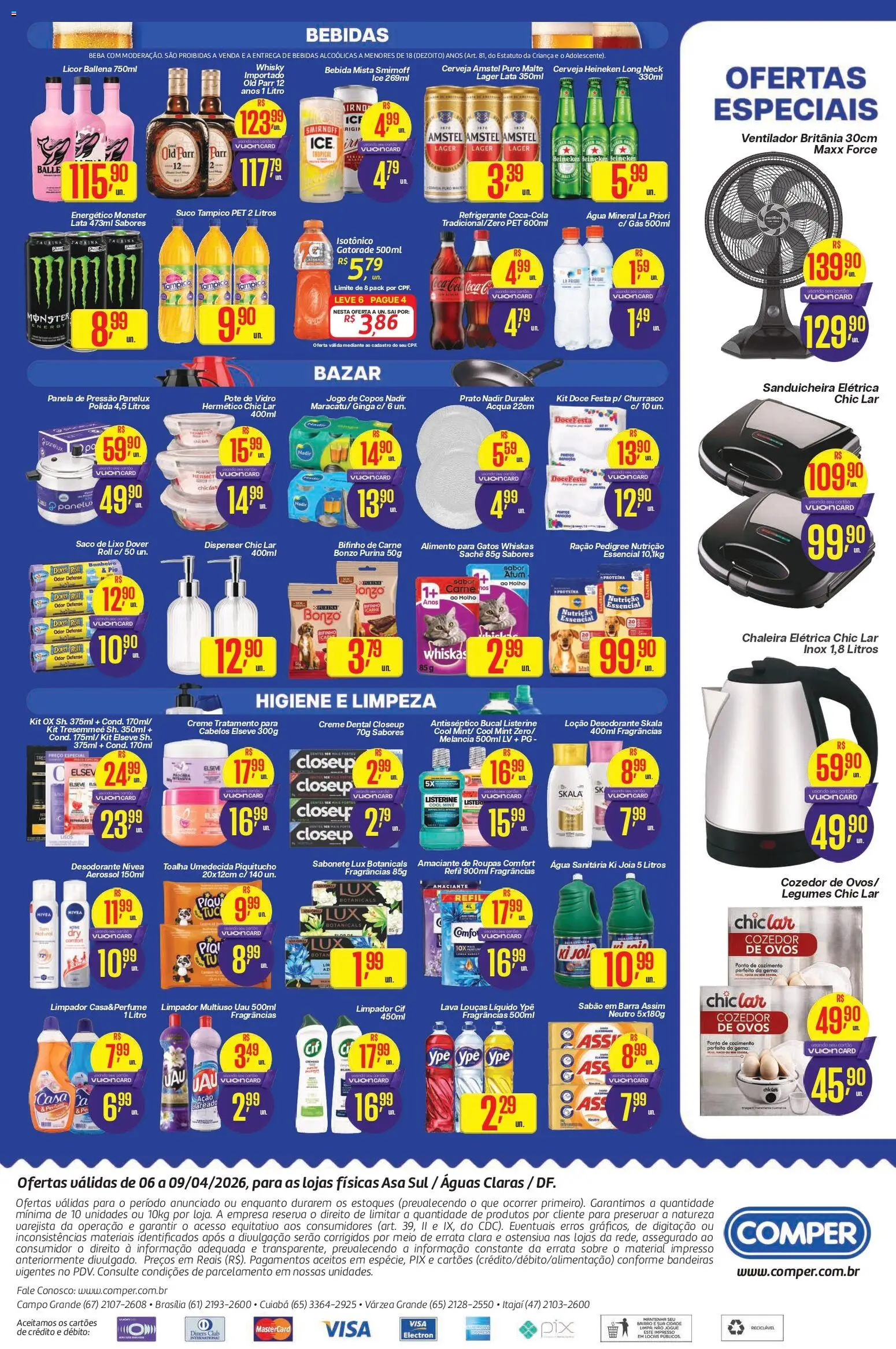 Comper Folheto - válido de 06.04.2026 | Página: 4 | Produtos: Perfume, Whisky, Suco, Copos