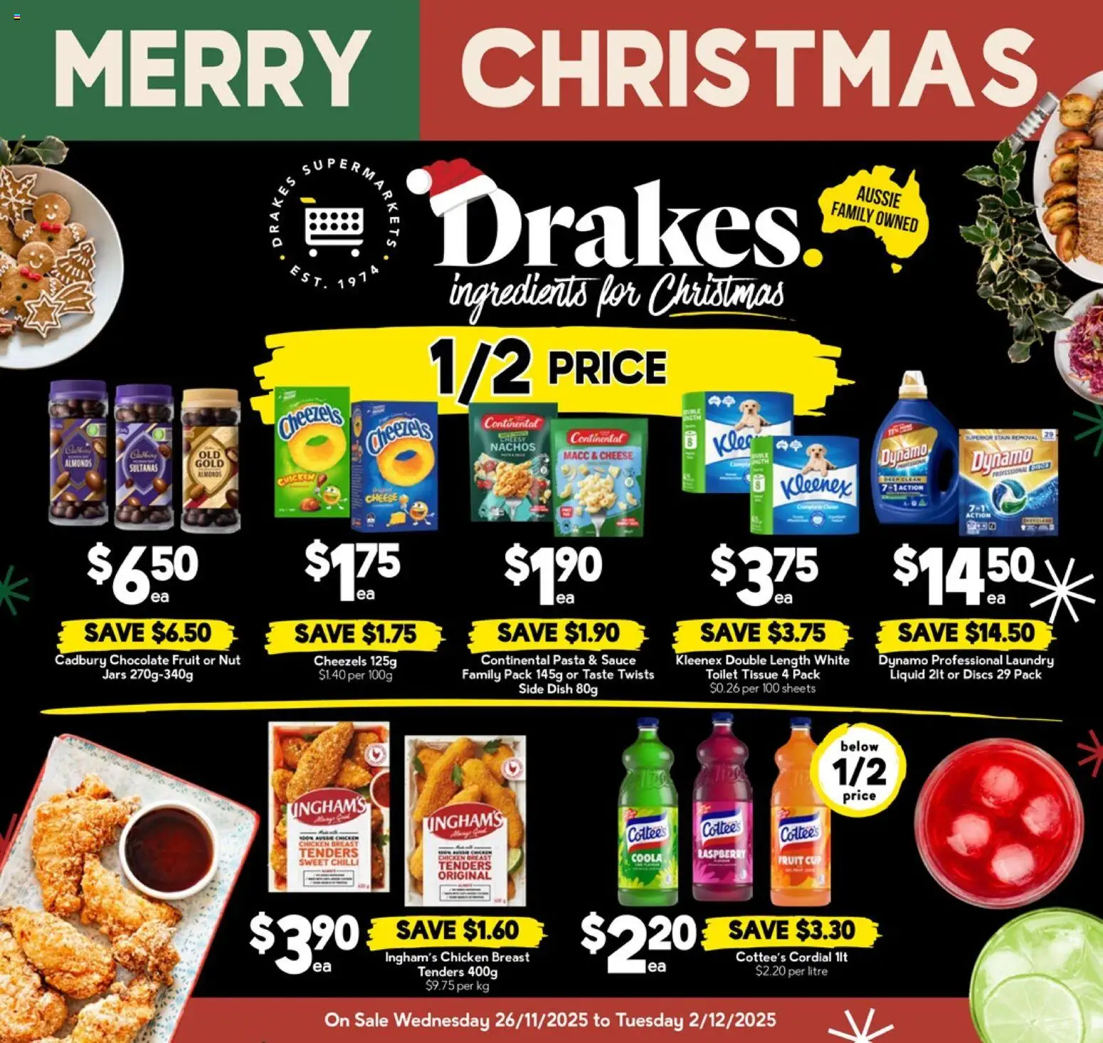 Drakes catalogue - valid from 26.11.2025 | Page: 25 | Products: Almonds, Chocolate, Chicken, Chilli