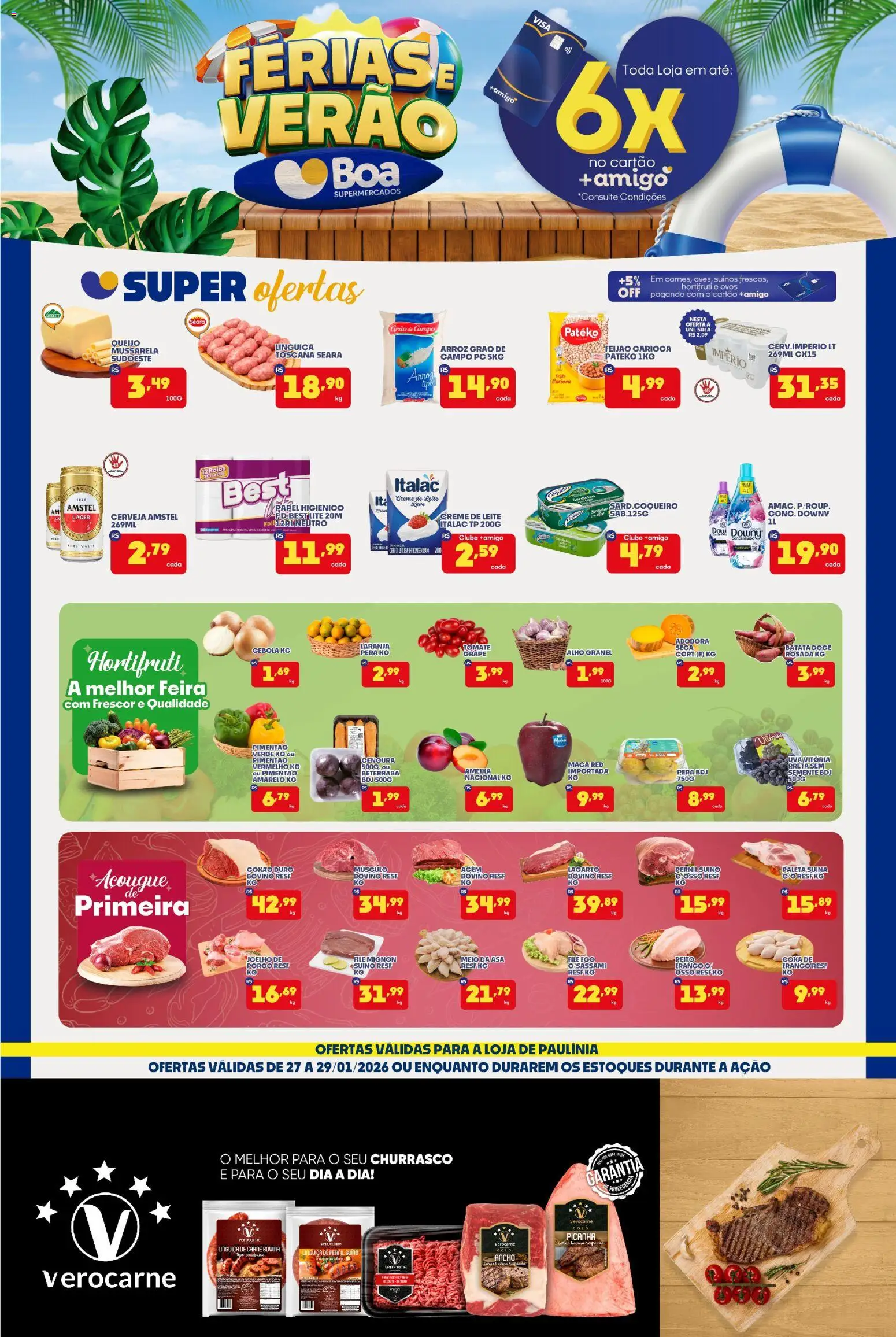 Boa Supermercados Folheto - válido de 27.01.2026 | Página: 1 | Produtos: Alho, Saia, PC, Ameixa
