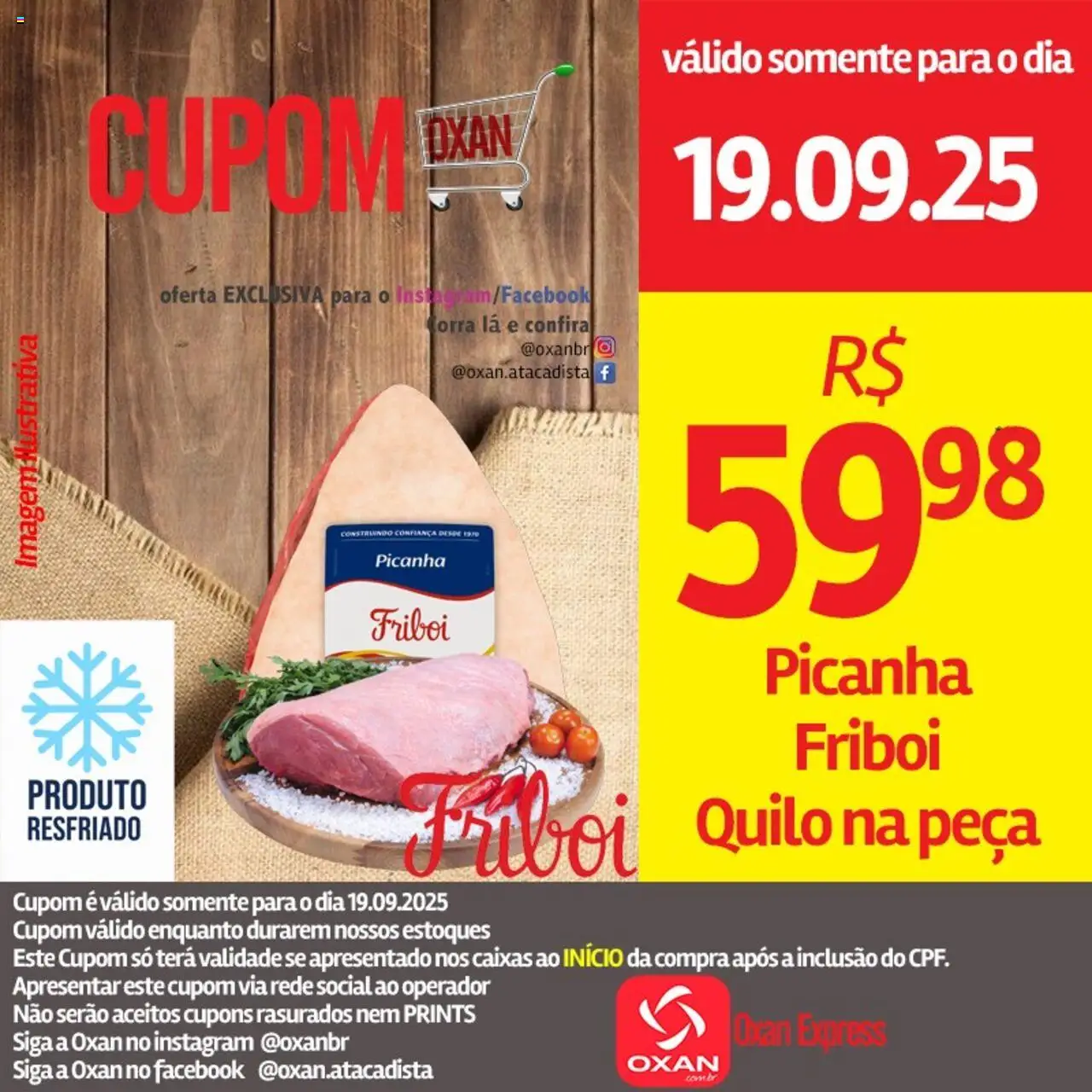 Oxan Atacadista Folheto - válido de 19.09.2025 | Página: 3 | Produtos: Picanha