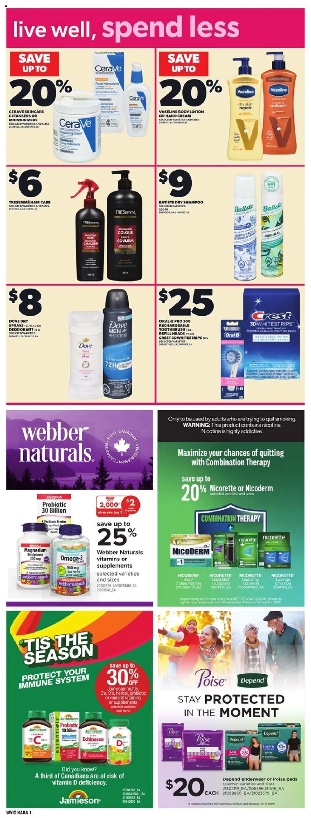 Independent Grocer flyer valid from 02.10.2025 | Page: 12 | Products: Shampoo, Body lotion, Deodorant, Underwear