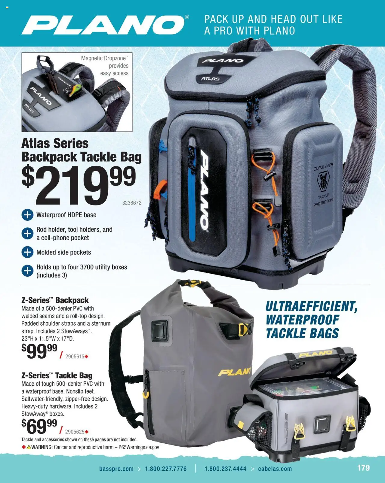 Cabela's Saltwater Specialist 25 - valid from 01.01.2025 | Page: 179 | Products: Backpack, Bag, Rod