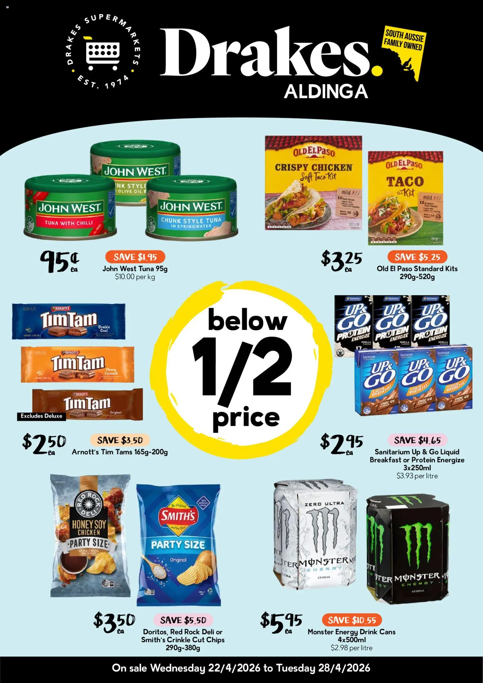 Drakes catalogue - valid from 22.04.2026 | Page: 1 | Products: Honey, Coat, Chilli, Up & go