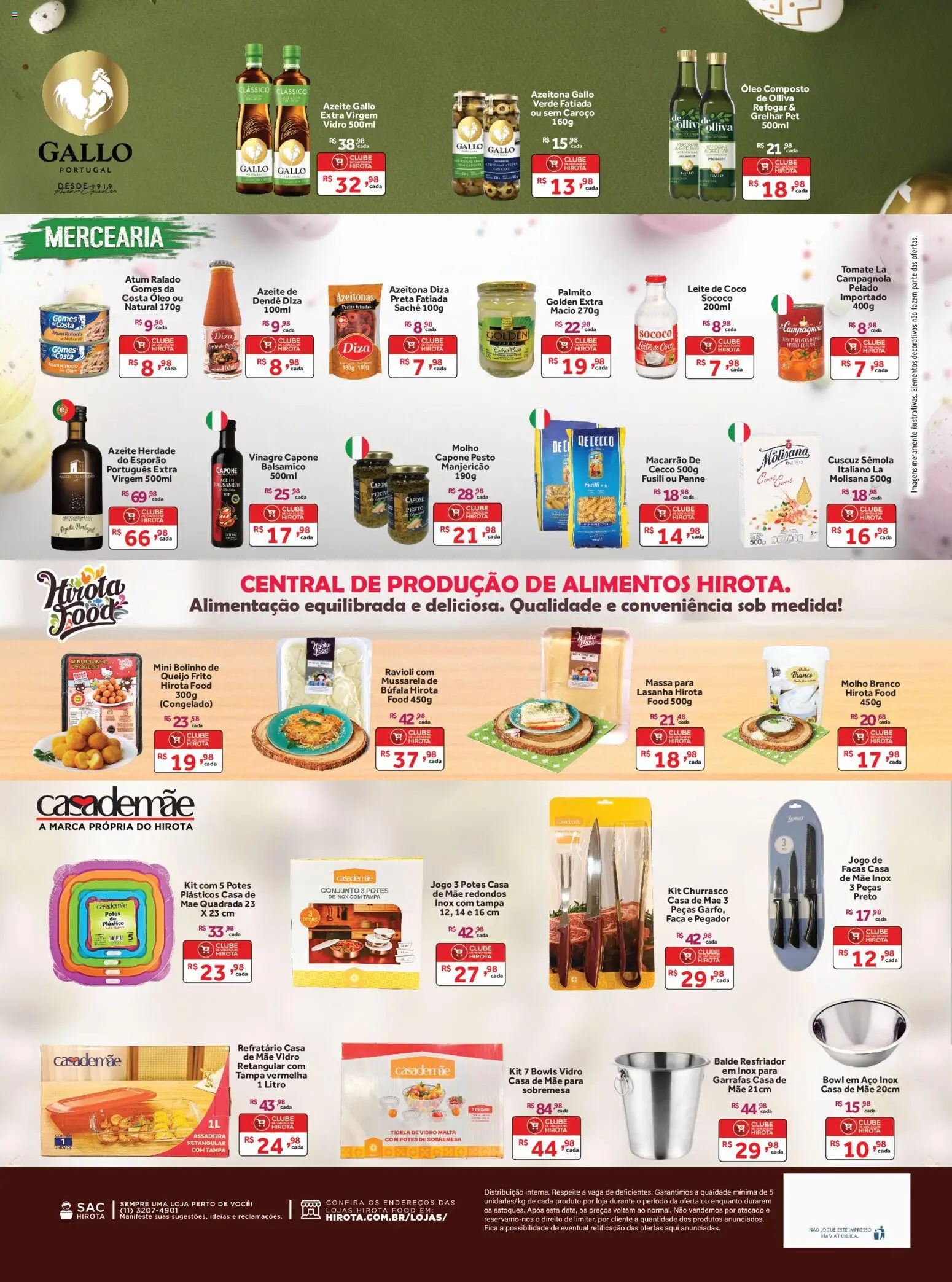 Hirota Food Folheto - válido de 25.03.2026 | Página: 4 | Produtos: Potes, Assadeira, Azeite, Balde