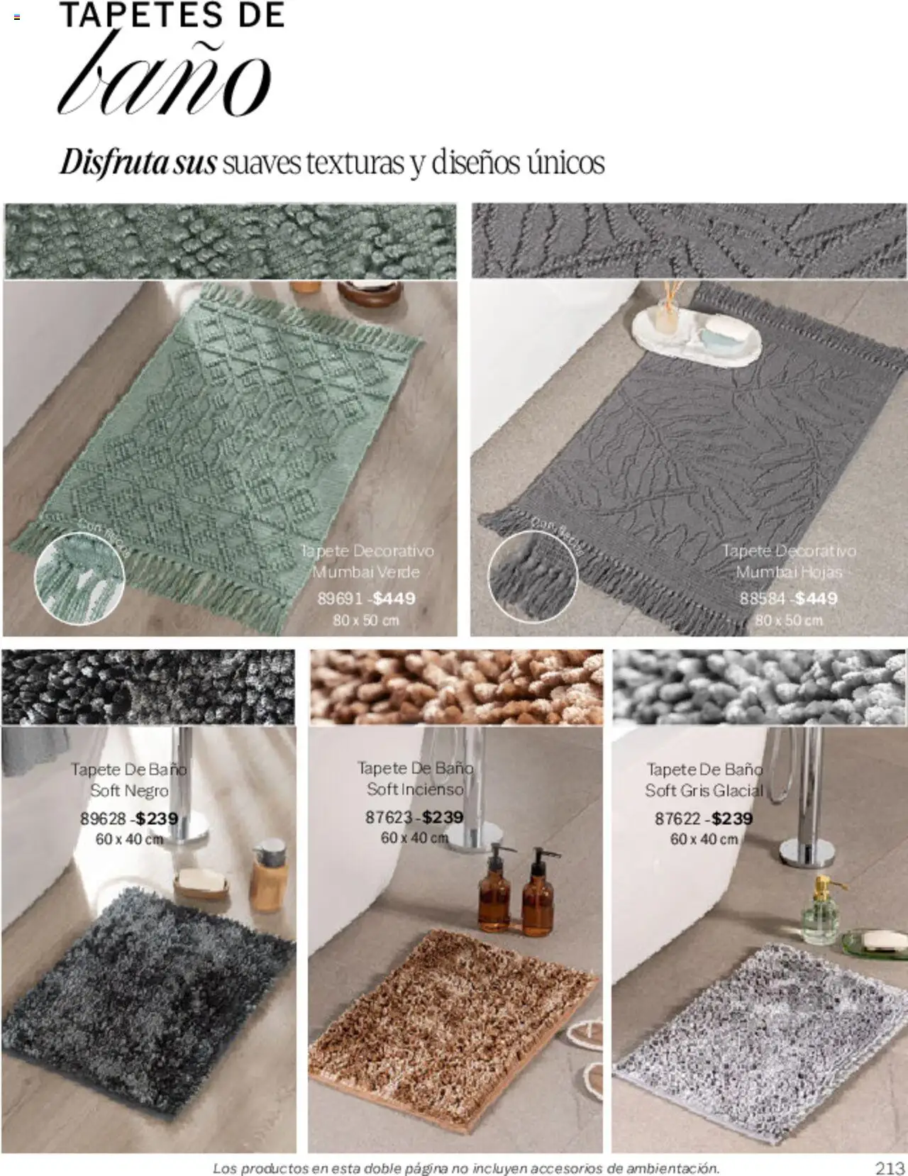 Nuevas ofertas de Vianney válidas en toda la República Mexicana desde el 07.03.2025. ¡Encuentra las mejores ofertas en Vianney catálogo Primavera! | Página: 217 | Productos: Baño, Tapete