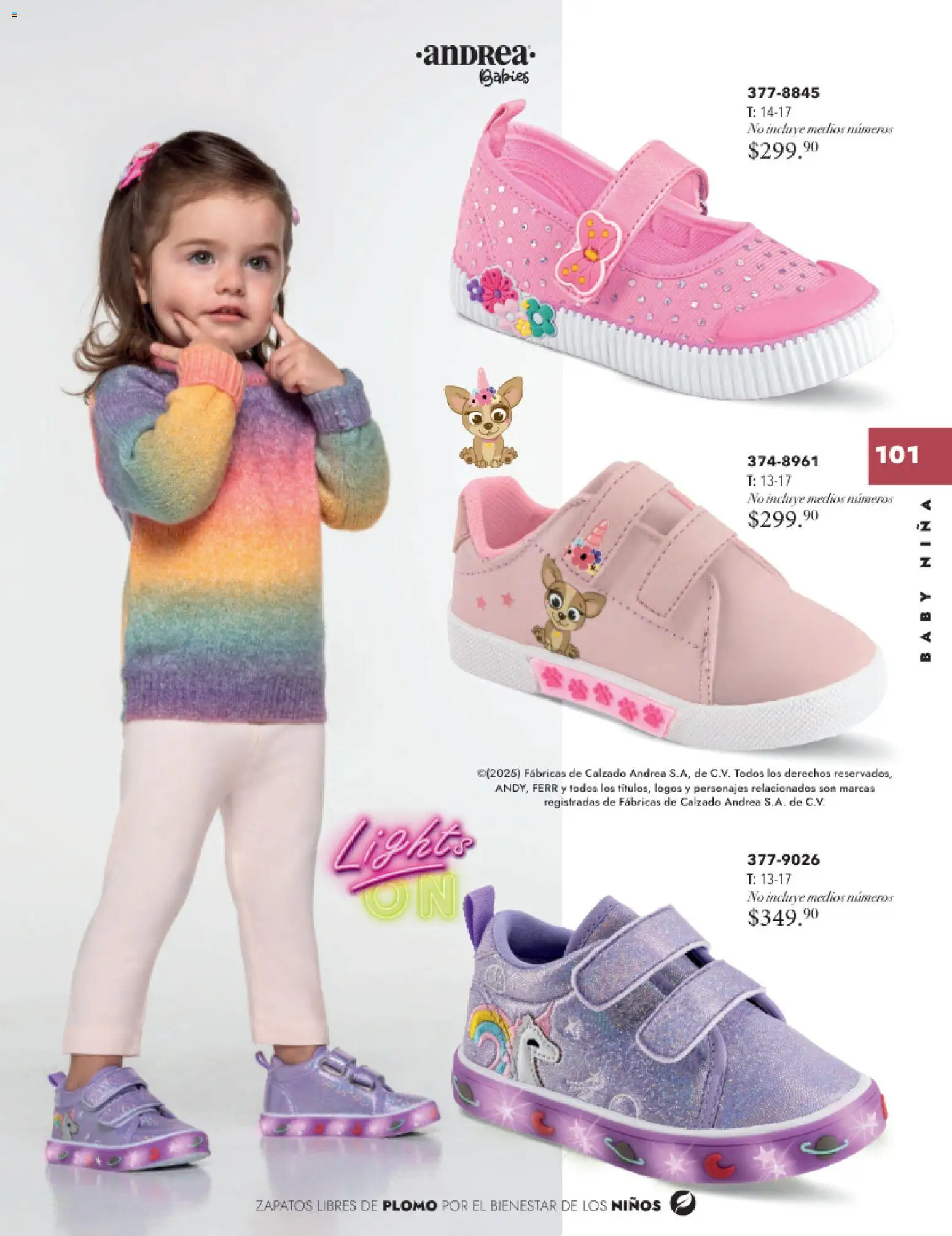 Nuevas ofertas de Andrea válidas en toda la República Mexicana desde el 26.11.2025. ¡Encuentra las mejores ofertas en Andrea catálogo Infantil Baby otoño 2025! | Página: 13 | Productos: Zapatos
