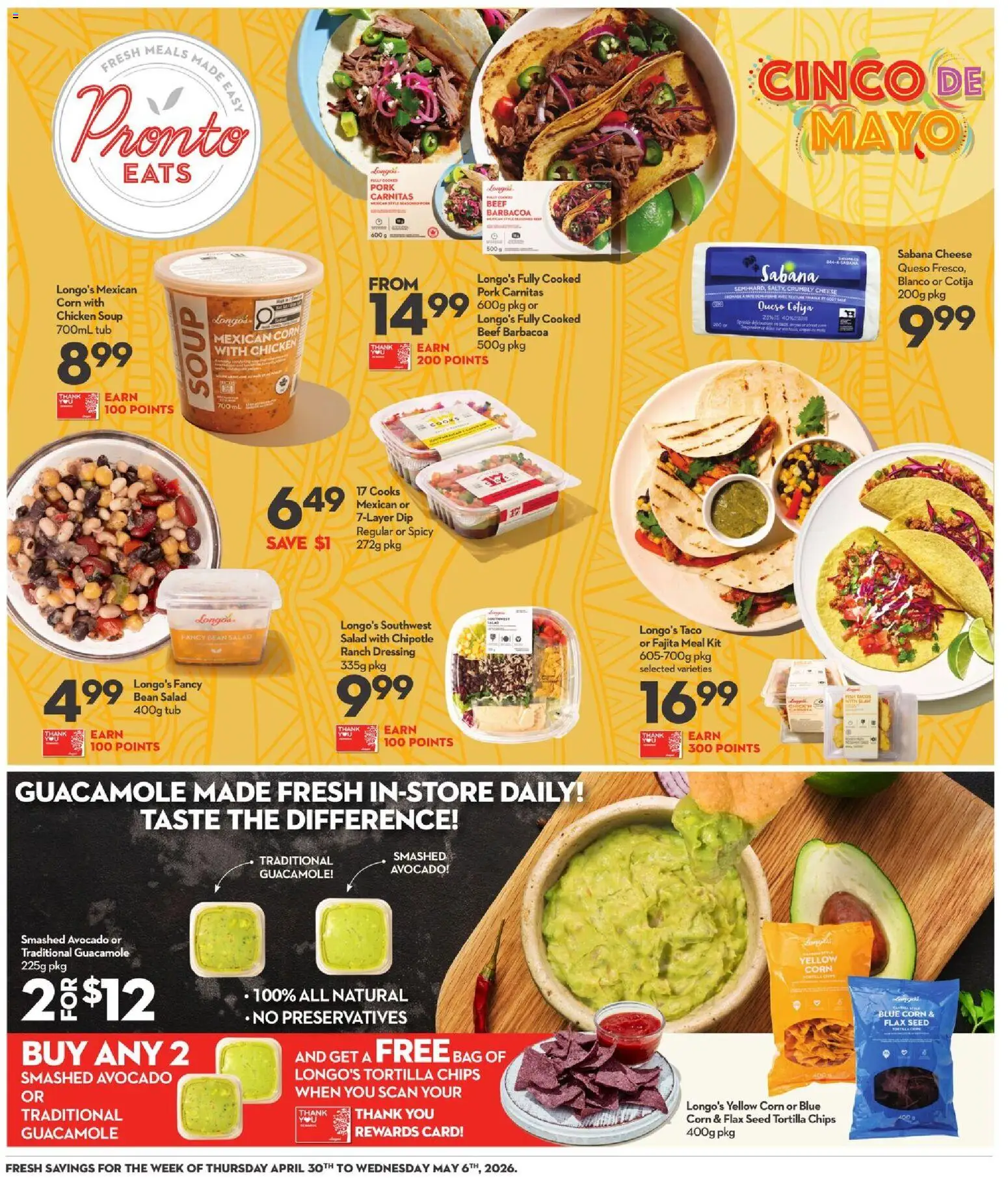 Longo's flyer valid from 30.04.2026 | Page: 10 | Products: Fish, Chips, Bag, Chicken