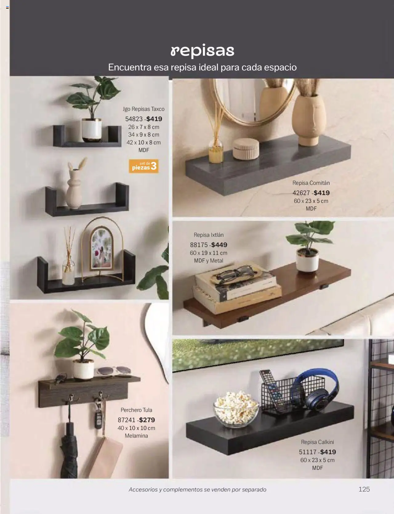 Nuevas ofertas de Vianney válidas en toda la República Mexicana desde el 24.01.2025. ¡Encuentra las mejores ofertas en Vianney catálogo Chavos! | Página: 127 | Productos: Repisa, Perchero