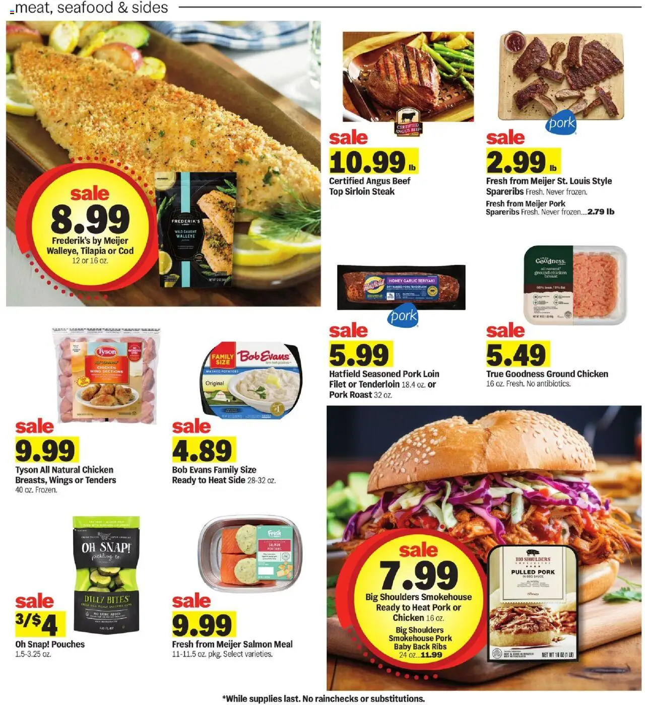 Meijer Weekly Ad - valid from 15.10.2025 | Page: 18 | Products: Pork, Potatoes, Sauce, Seafood