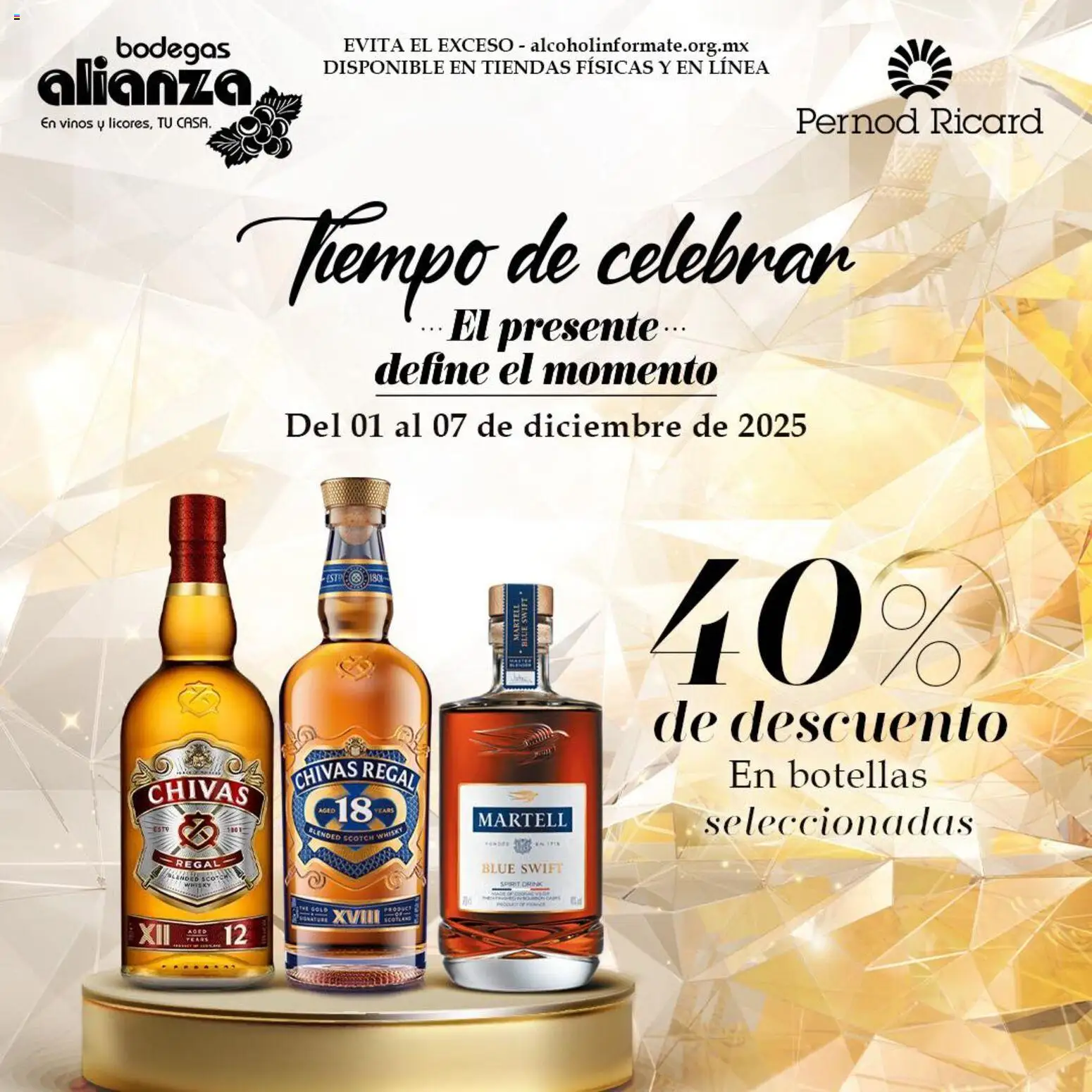 Nuevas ofertas de Bodegas Alianza válidas en toda la República Mexicana desde el 01.12.2025. ¡Encuentra las mejores ofertas en Bodegas Alianza catálogo Tiempo de celebrar! | Página: 1