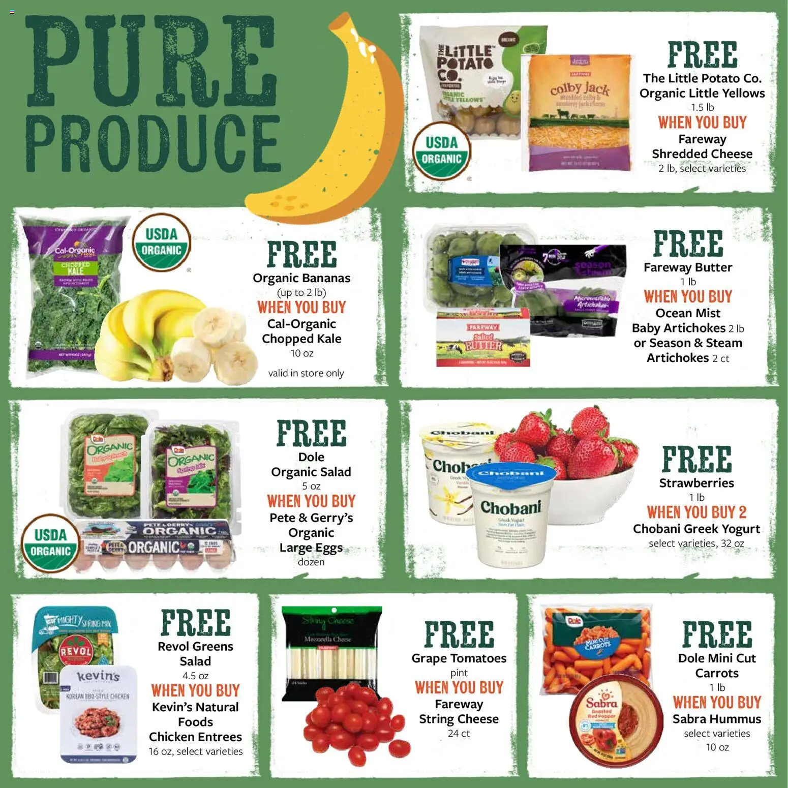 Fareway Monthly Ad - valid from 29.12.2025 | Page: 6 | Products: Kale, Bananas, Salad, Pepper