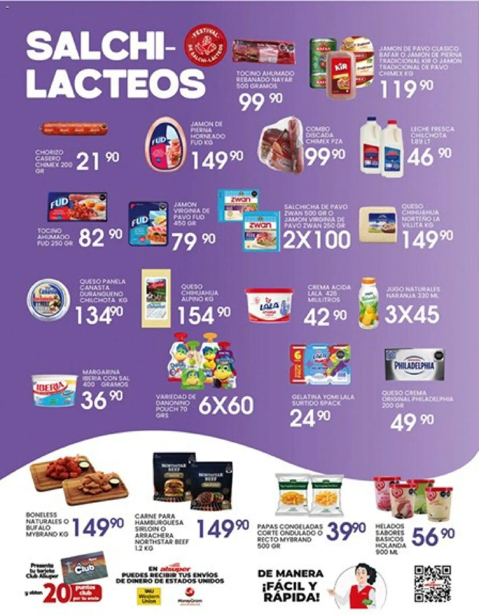 Nuevas ofertas de Alsuper válidas en toda la República Mexicana desde el 14.04.2026. ¡Encuentra las mejores ofertas en Alsuper folleto Torreon! | Página: 3 | Productos: Gelatina, Queso, Chorizo, Canasta
